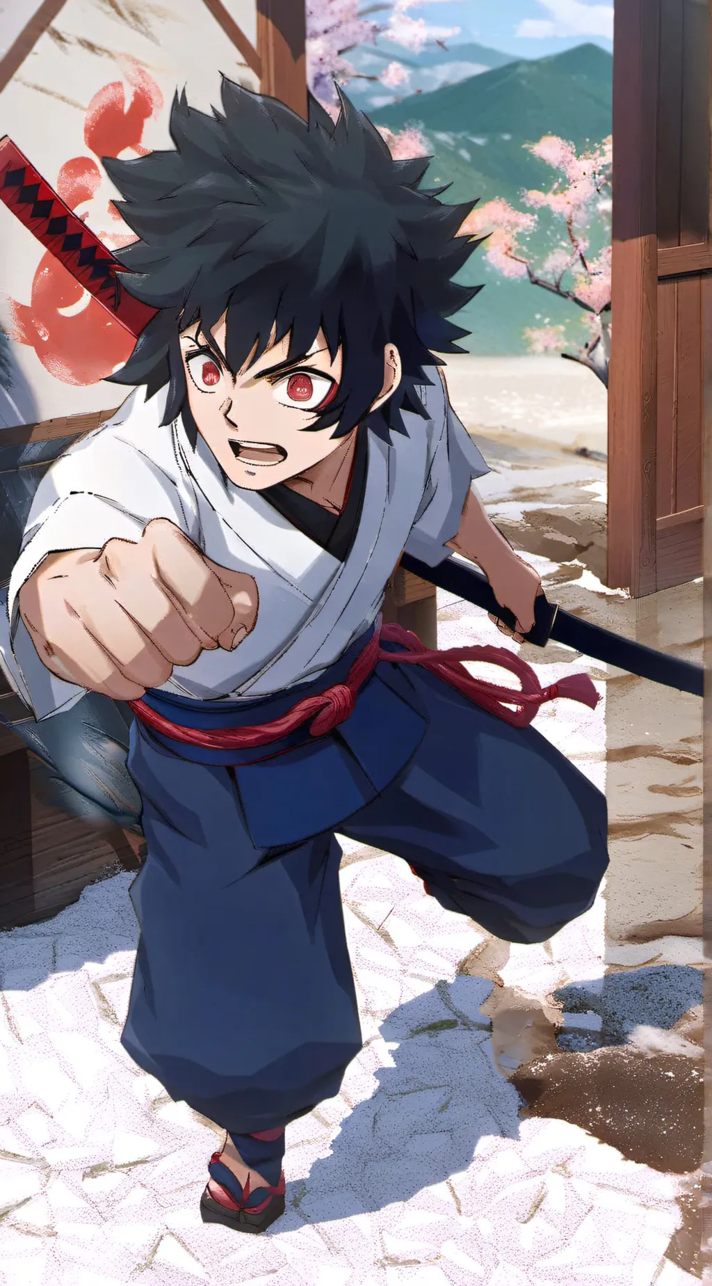 ai character: Inosuke background