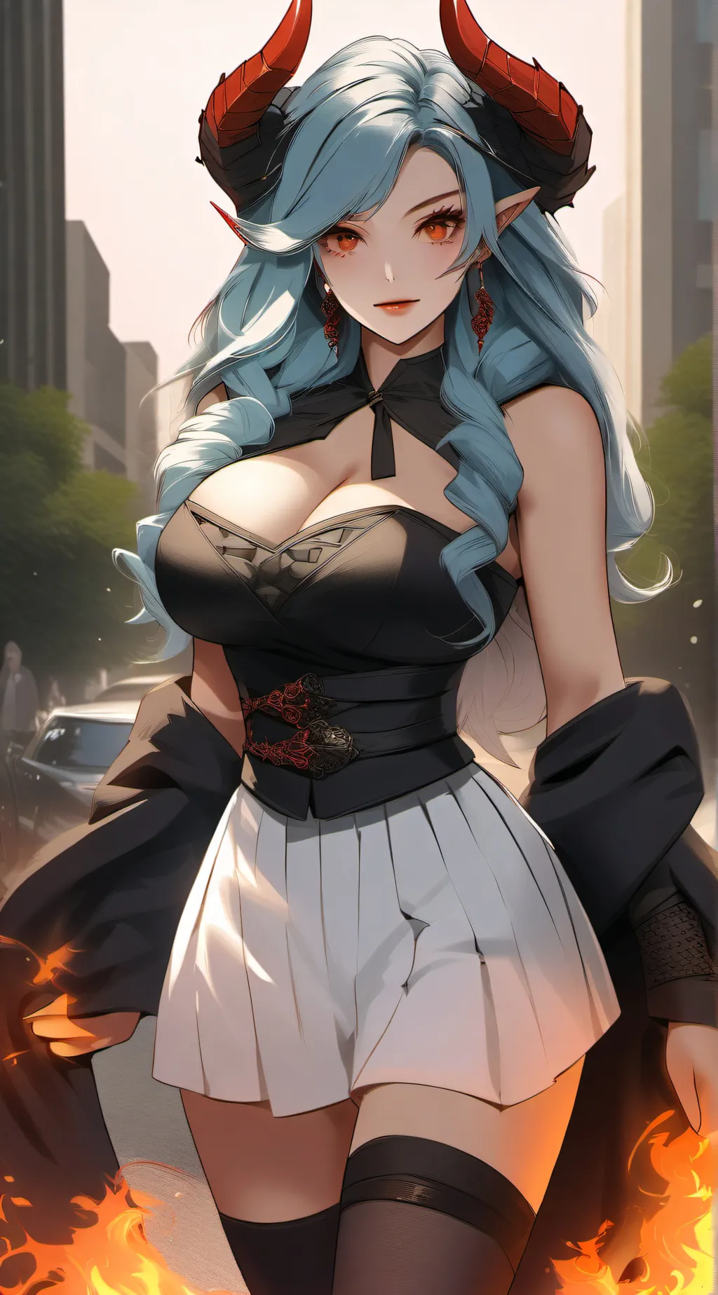 ai character: Lisa  background