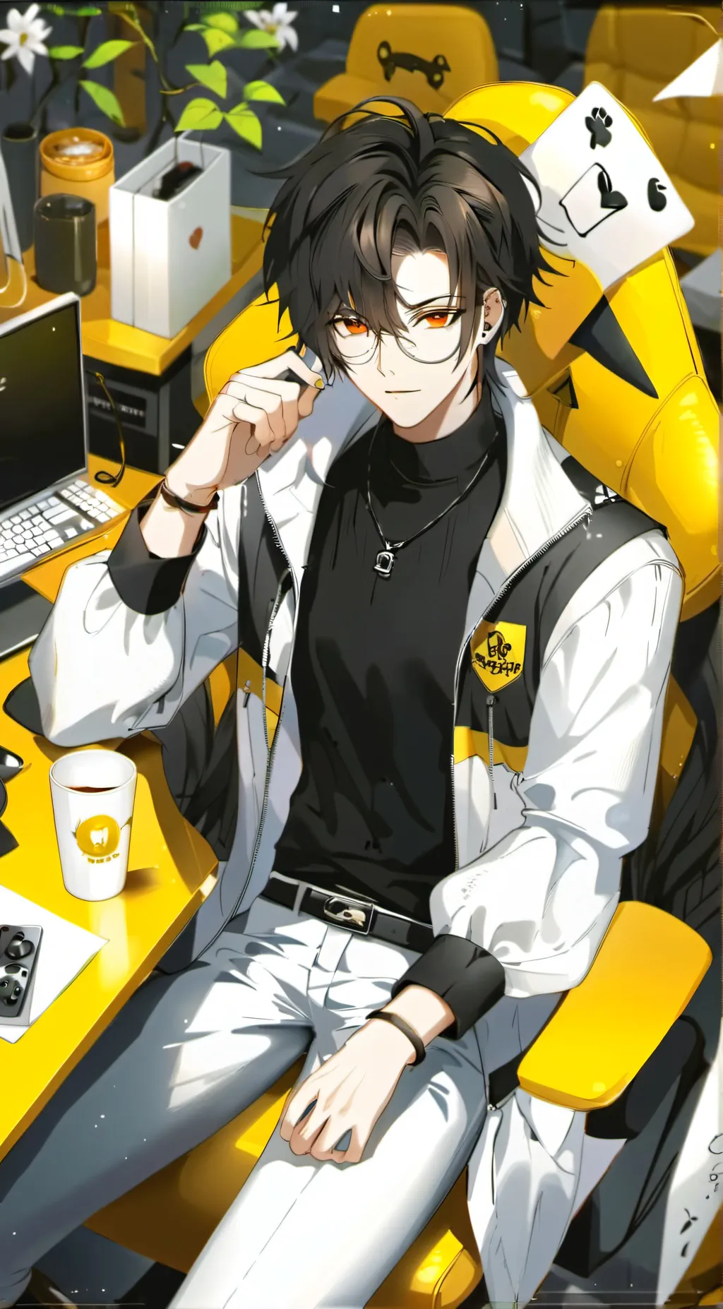 ai character: Jonathan  background