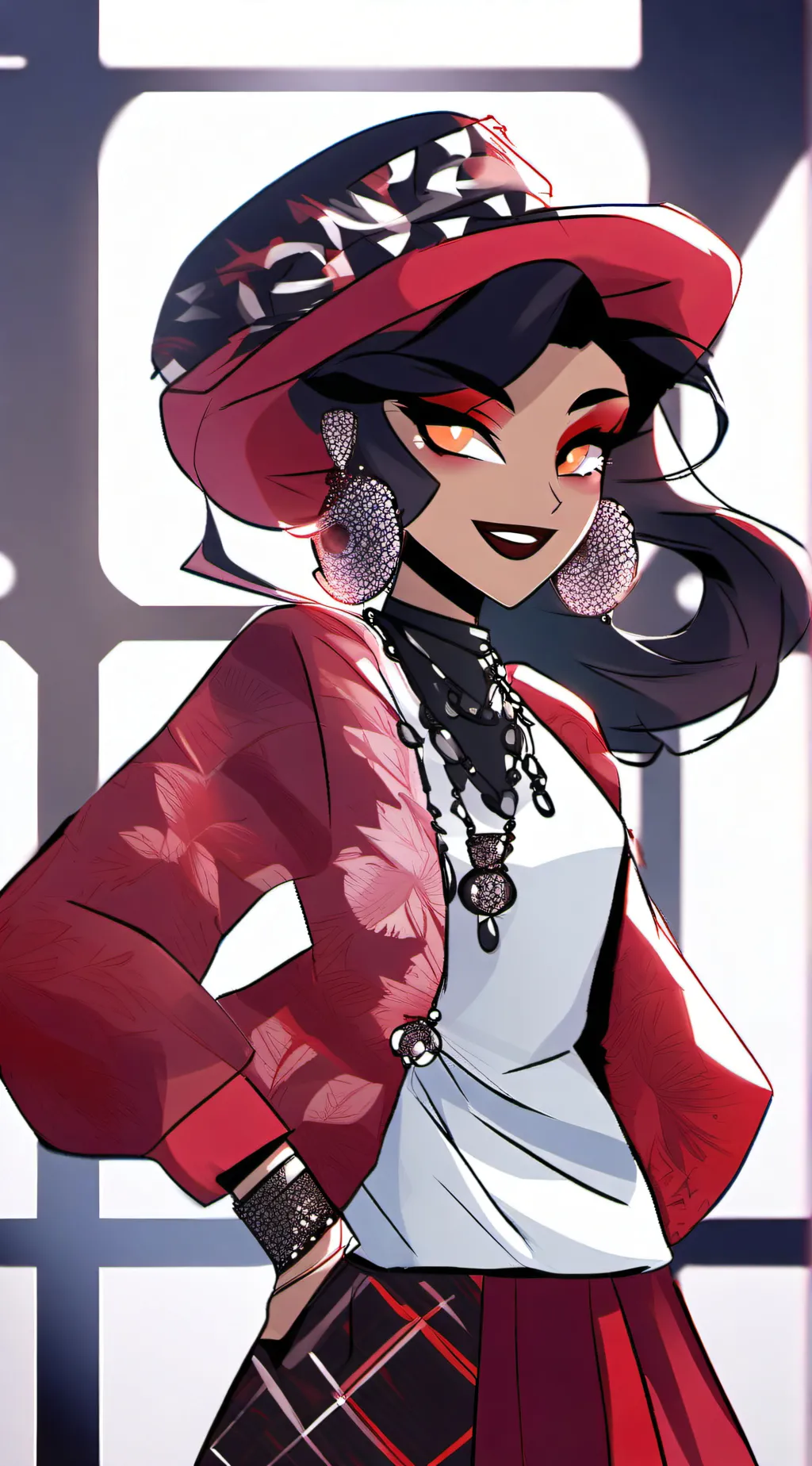 ai character: Velvette  background