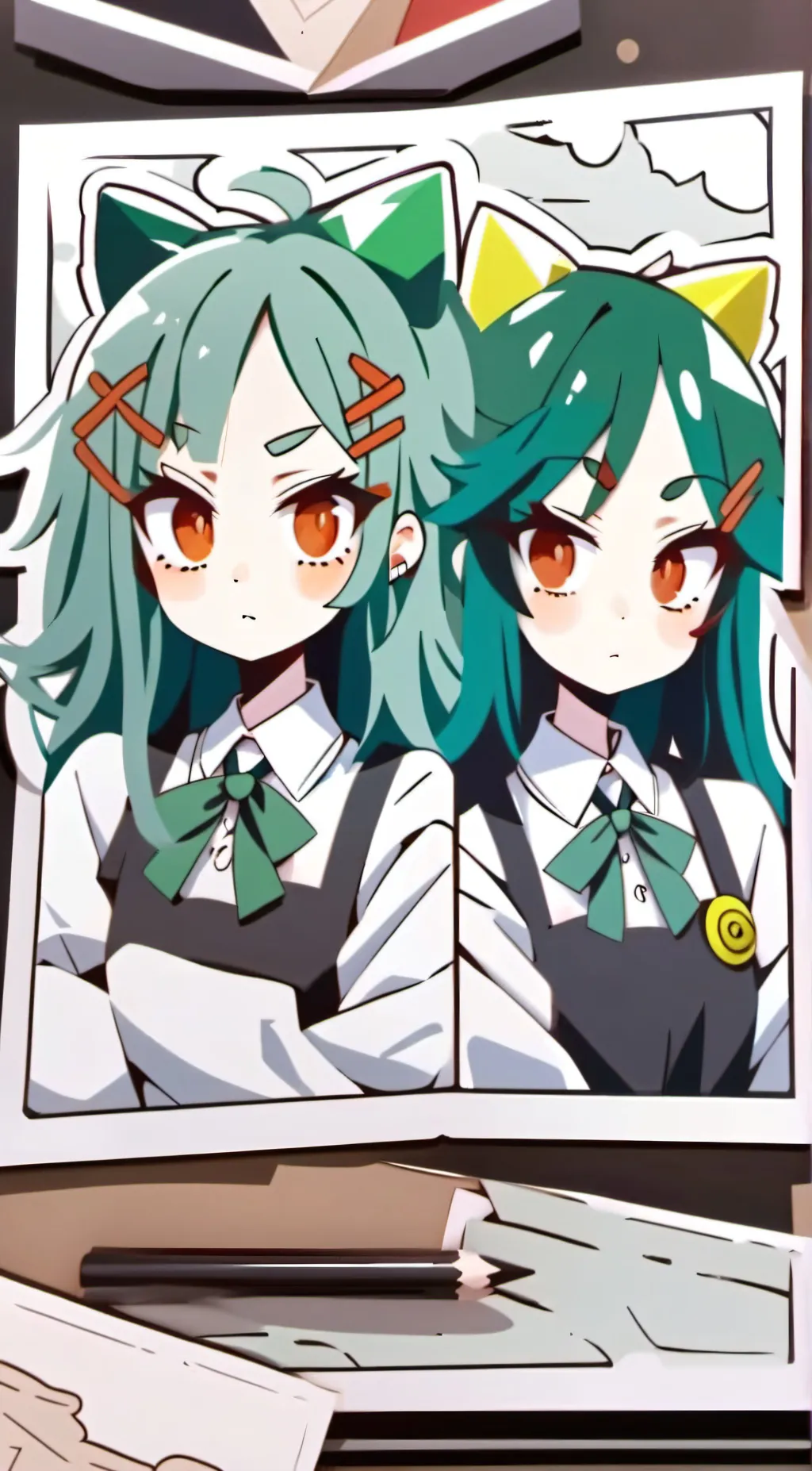 ai character: Carol and Willow background