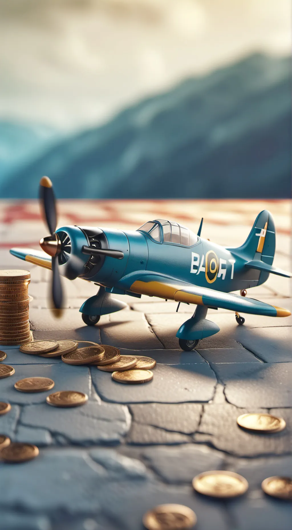 ai character: Micro plane background