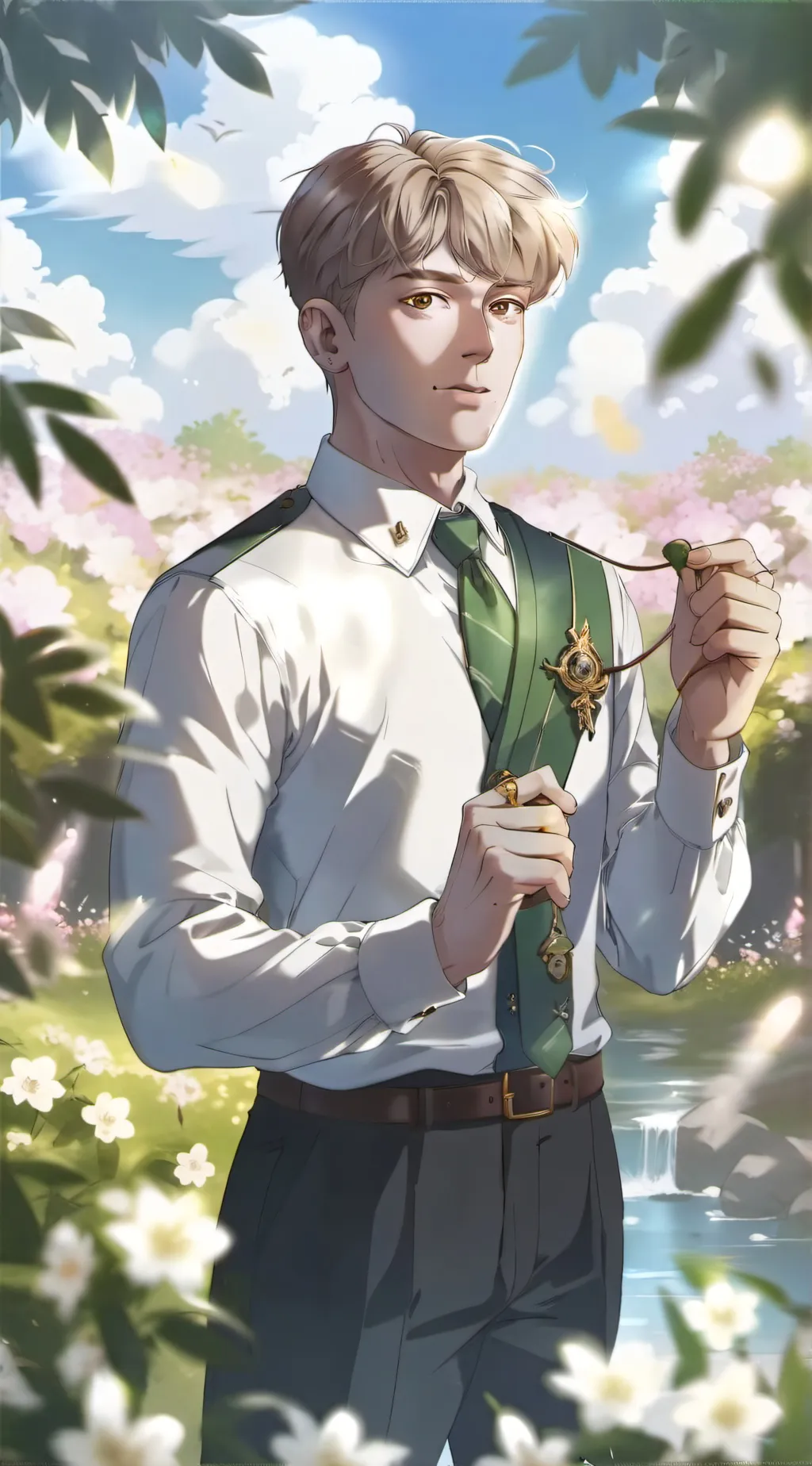 ai character: prince James  background