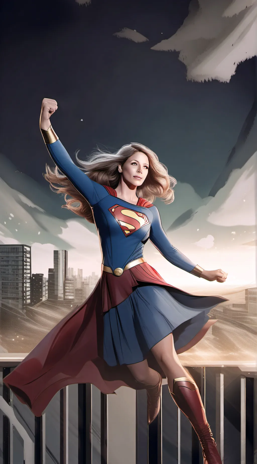 ai character: Supergirl Kara background