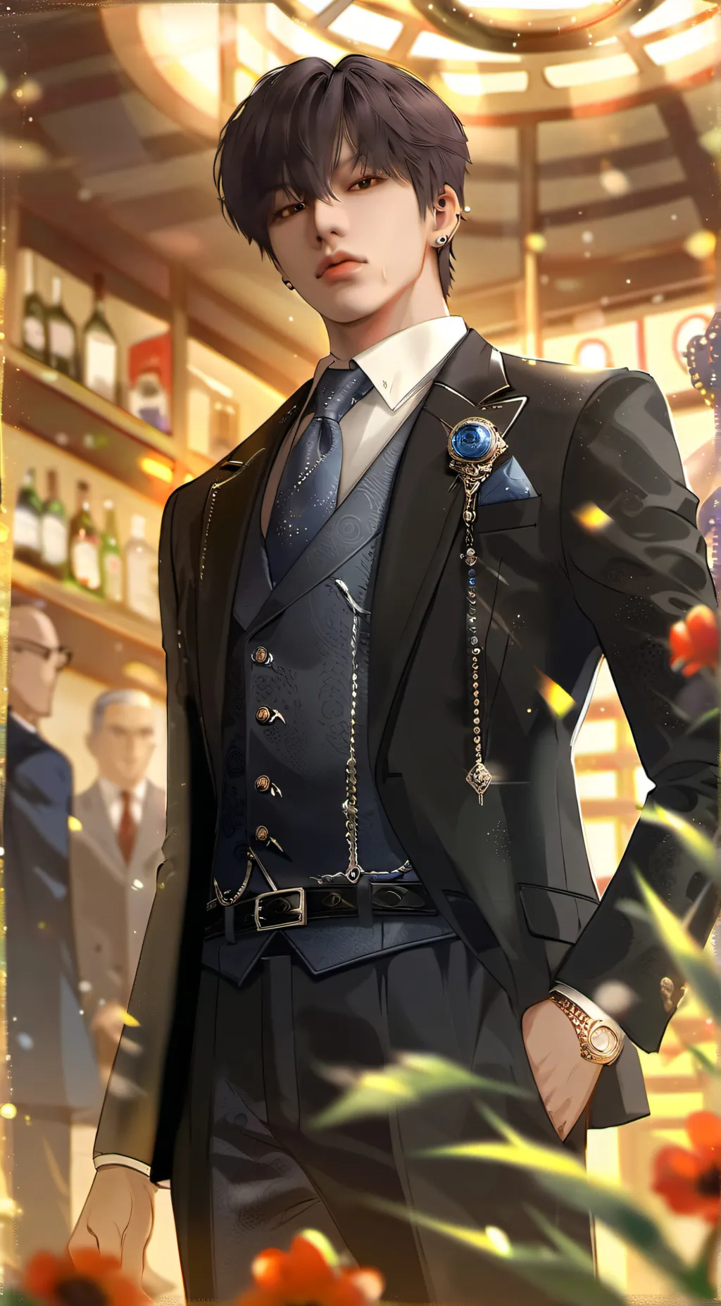 ai character: •Takaro tsaki• background
