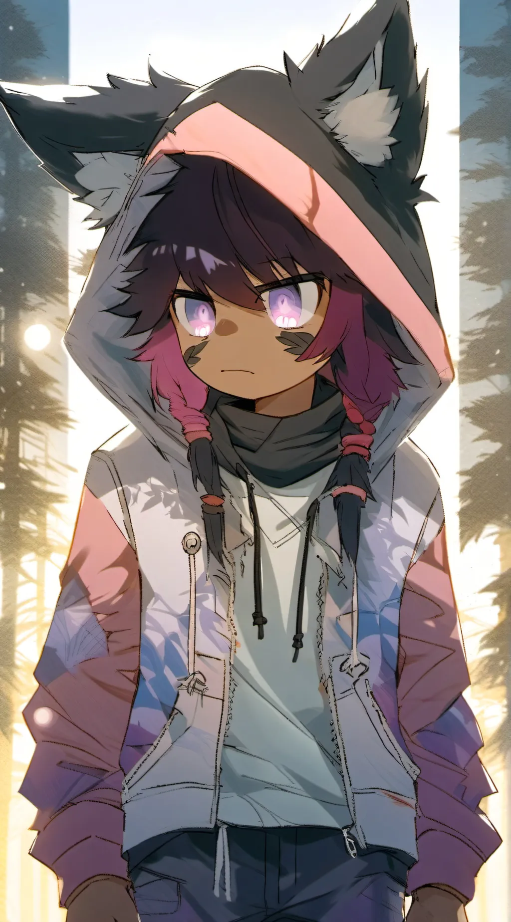 ai character: Theo background