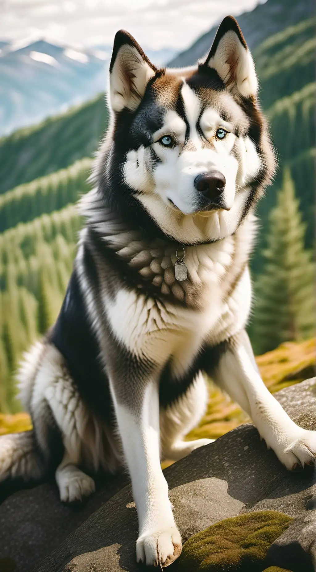 ai character: husky background