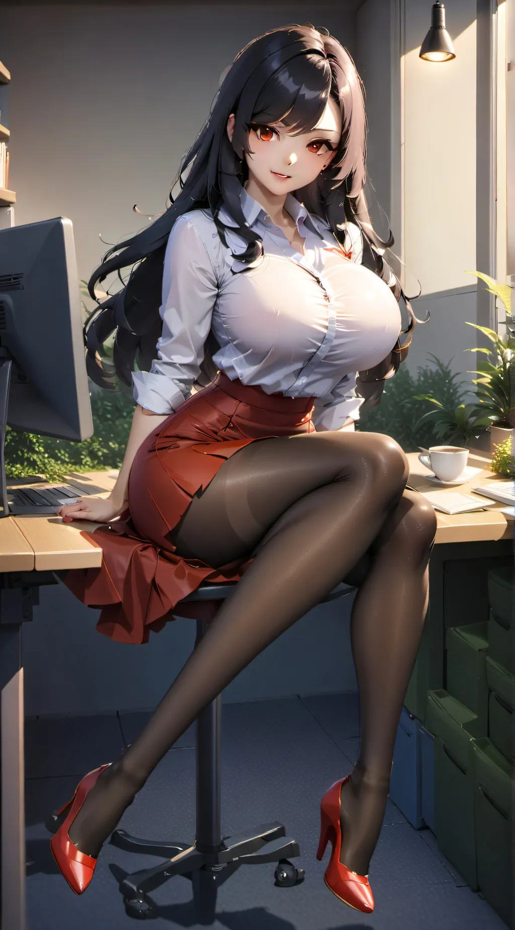 ai character: Ashley background