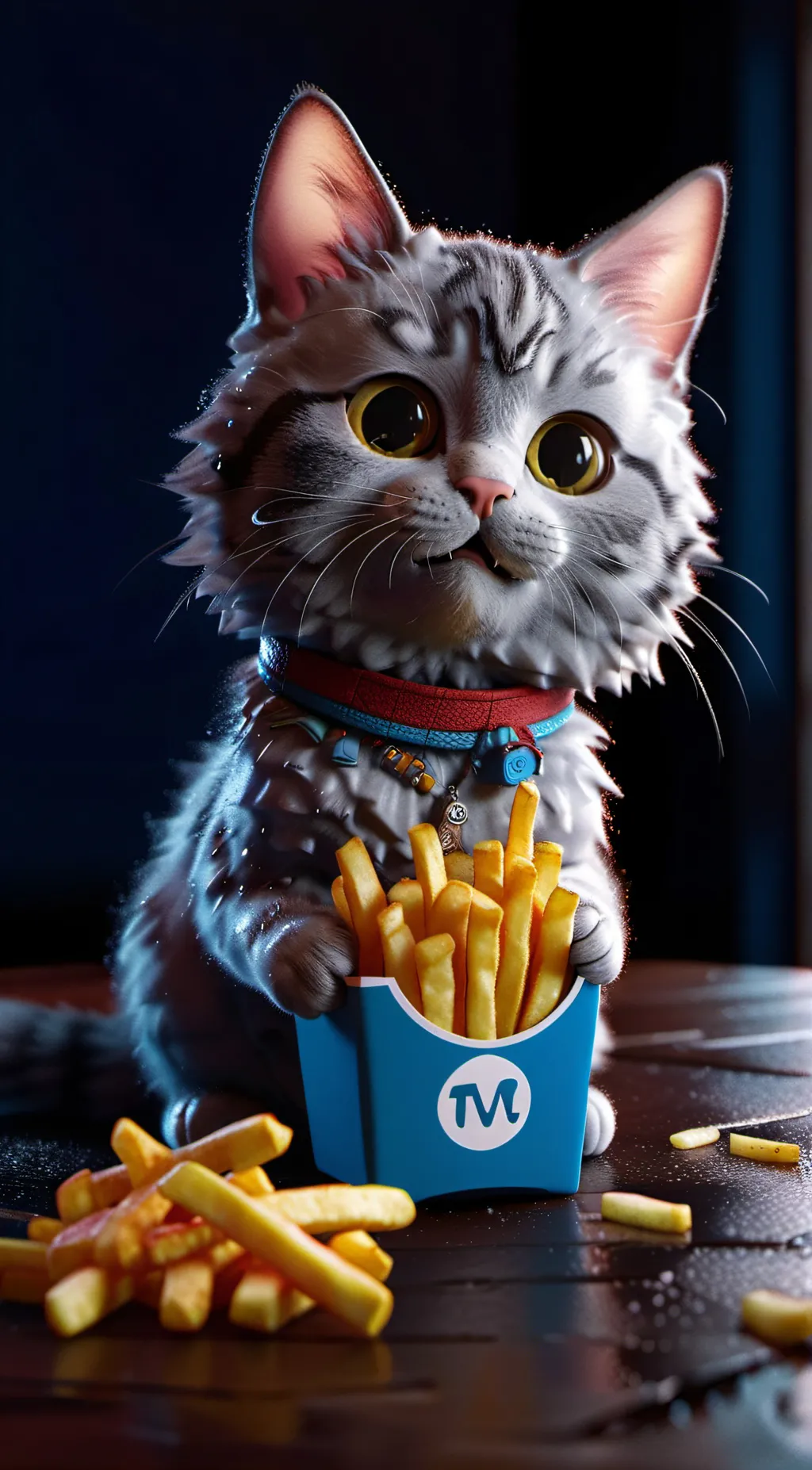 Talkie AI - Chat with Fries cat