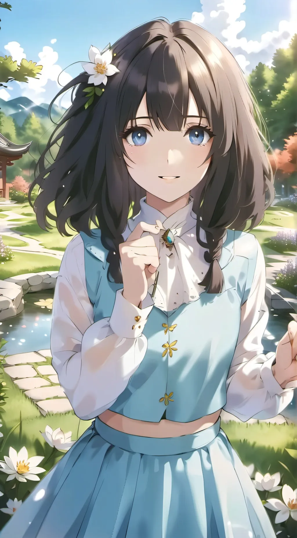 ai character: Tiffany  background