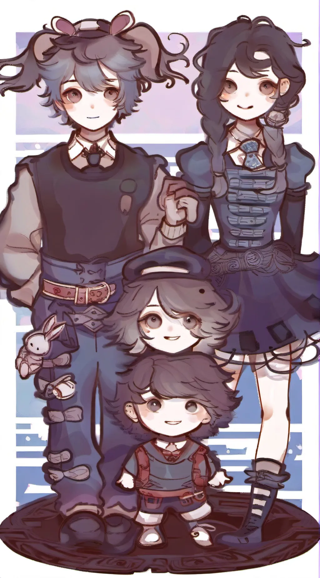 ai character: bunies background