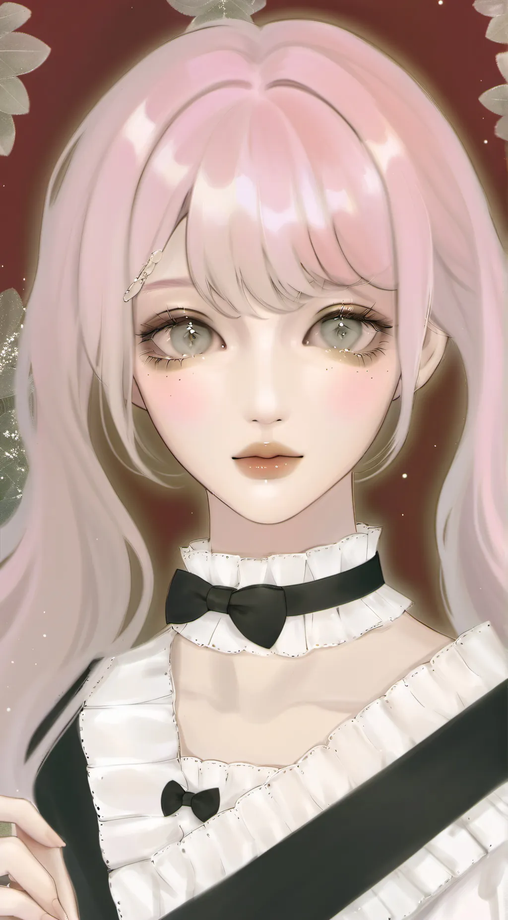 ai character: Violet background