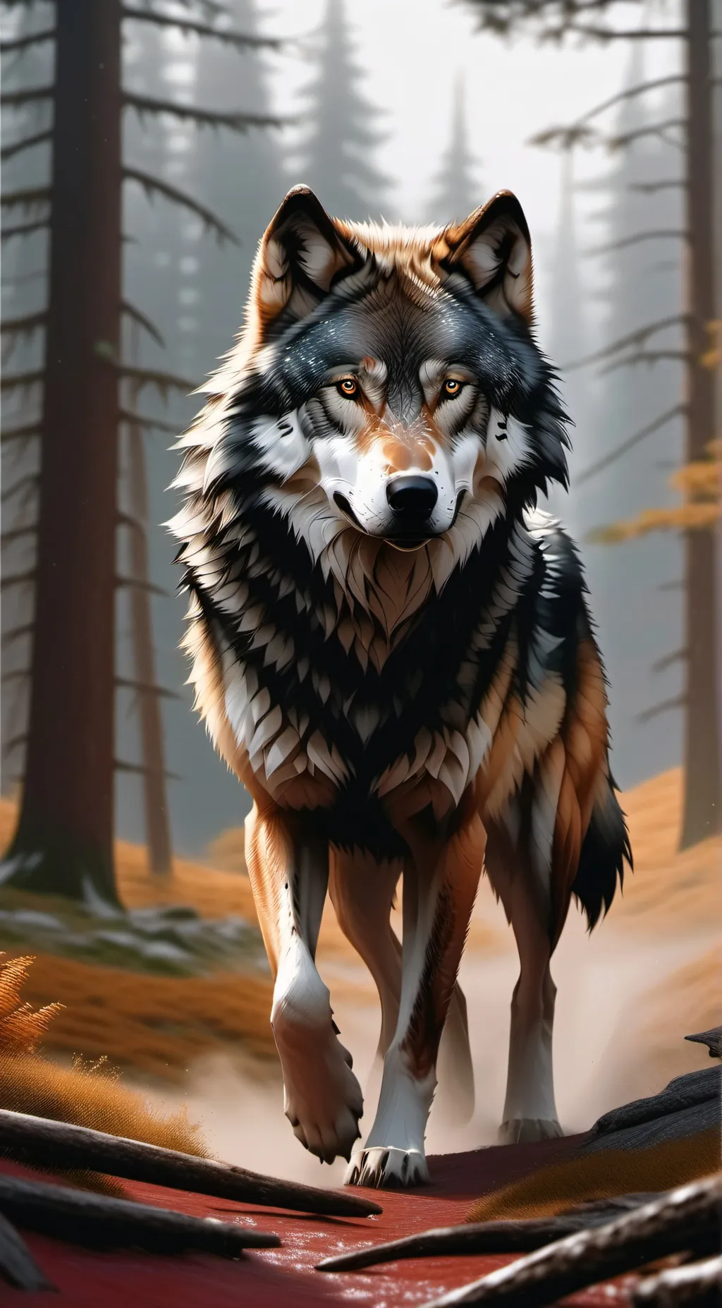 ai character: Teen wolf  background