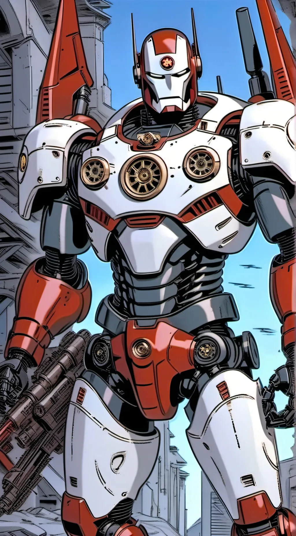 ai character: DrillBot background