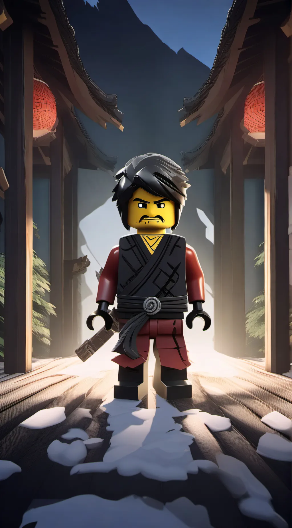 ai character: NINJAGO!! background