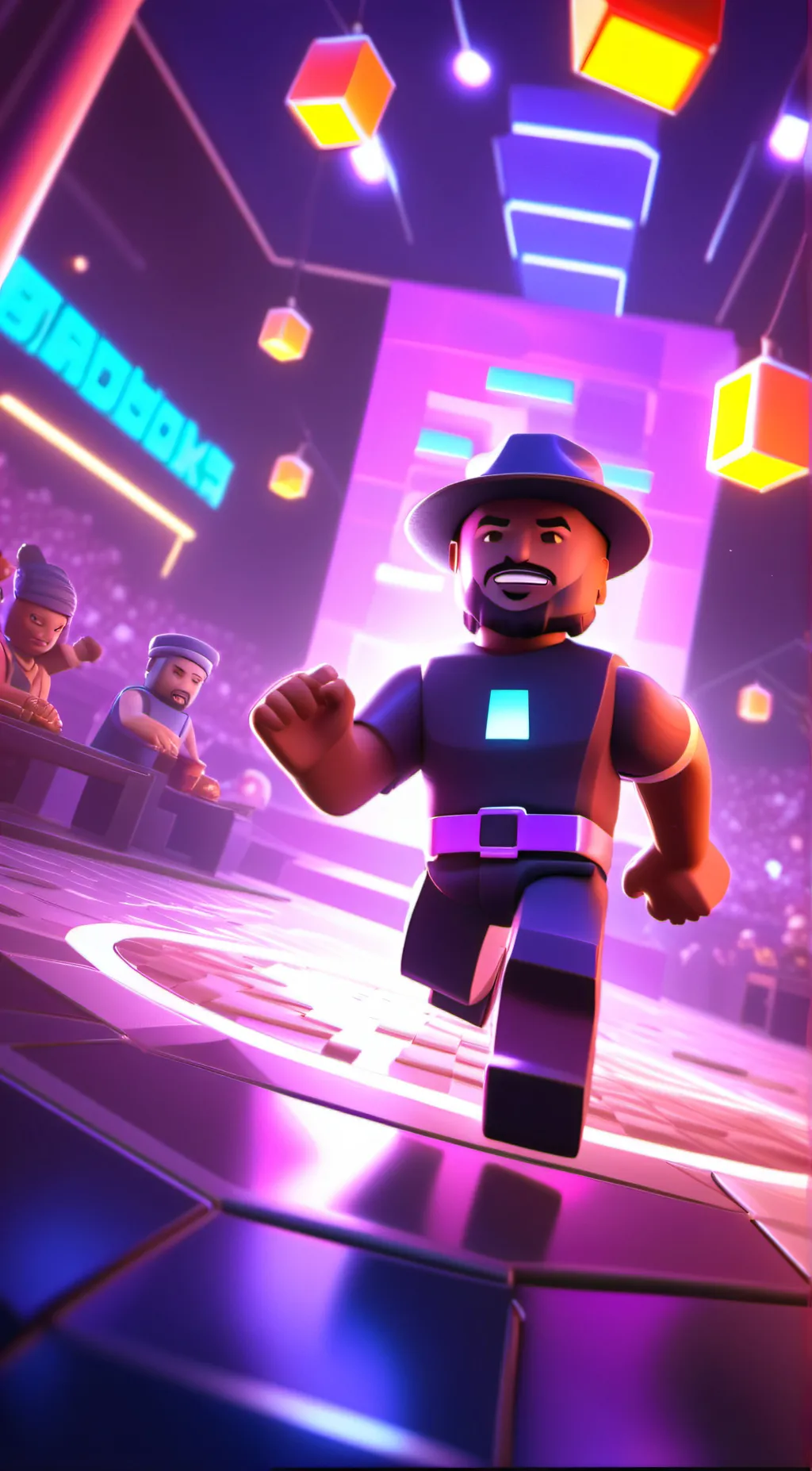 ai character: Roblox Story background