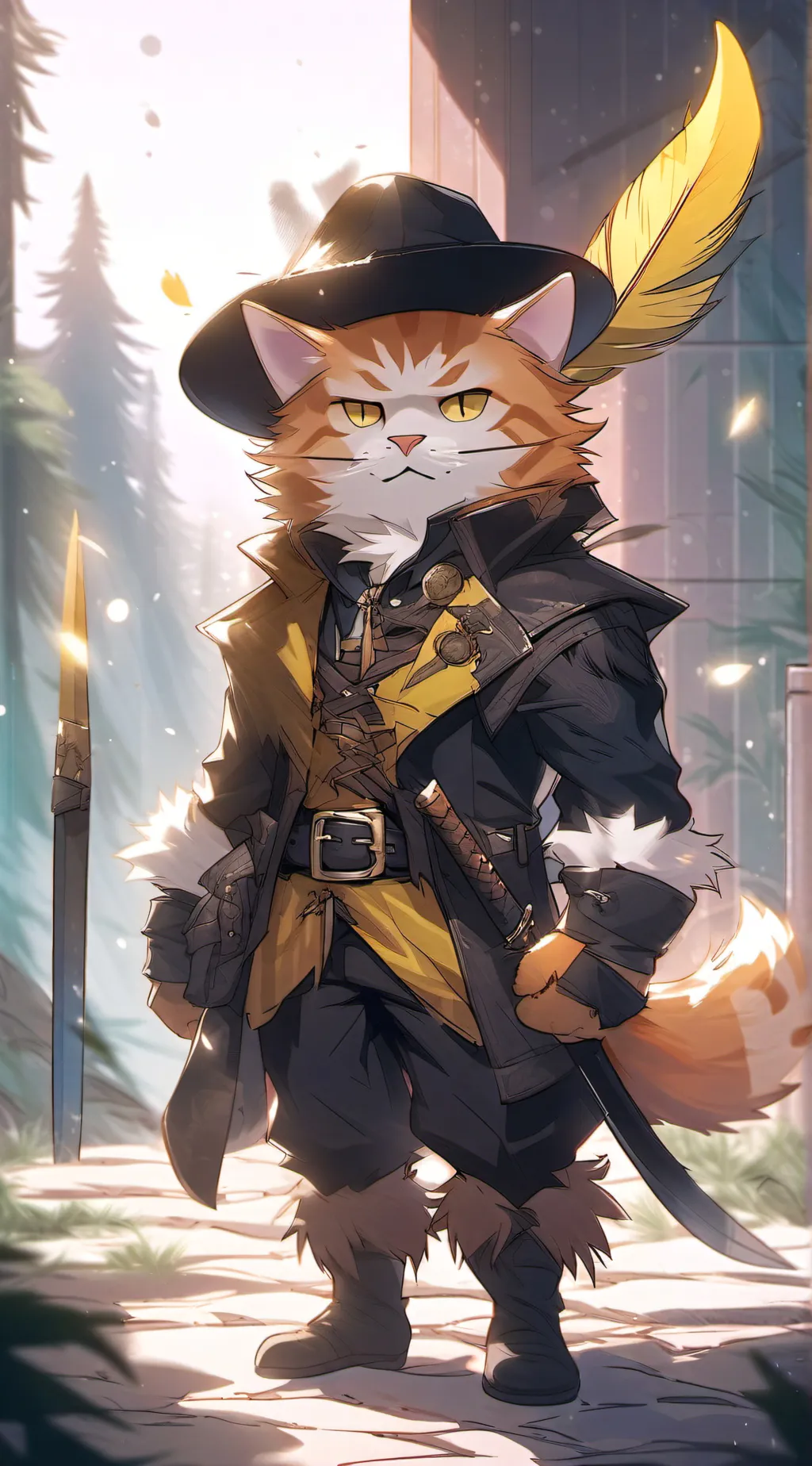 ai character: Puss In Boots background