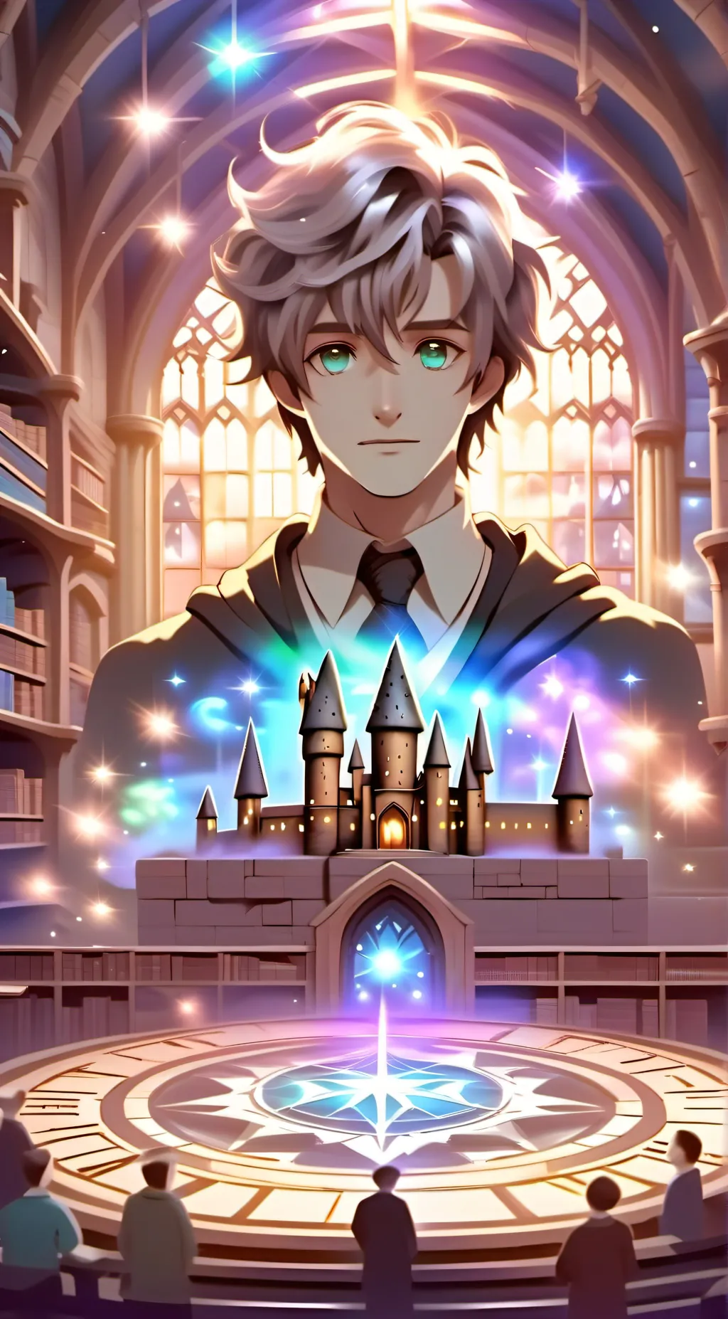 ai character: Hogwarts background