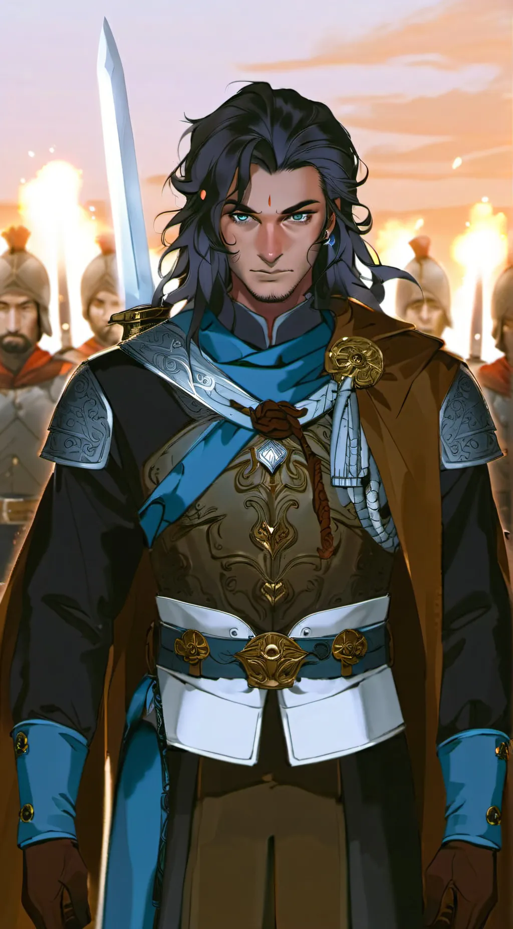 ai character: Kaladin Stormlight background