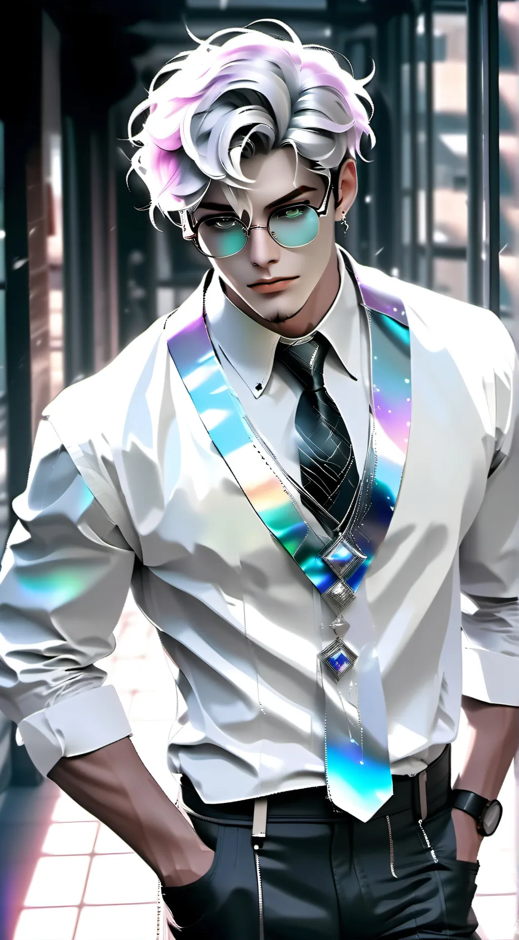 ai character: Alan  background