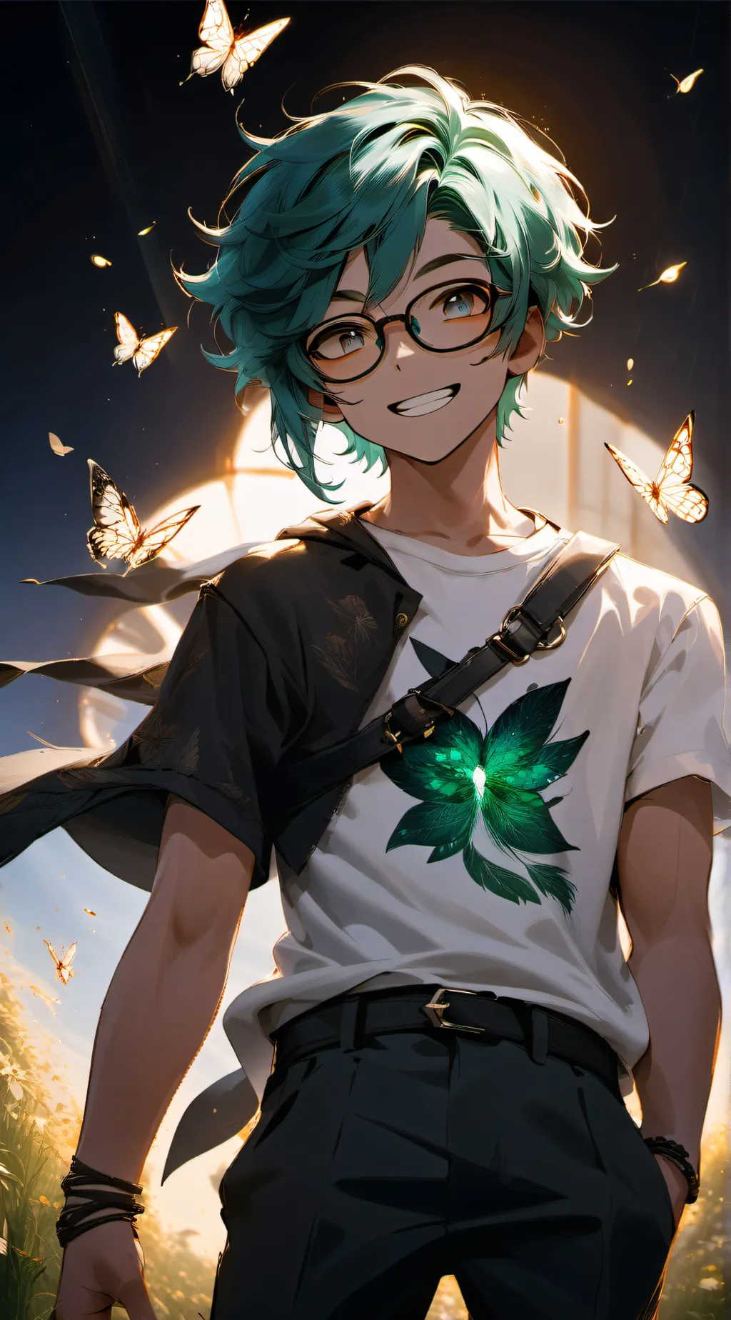 ai character:  Roronoa zoro  background
