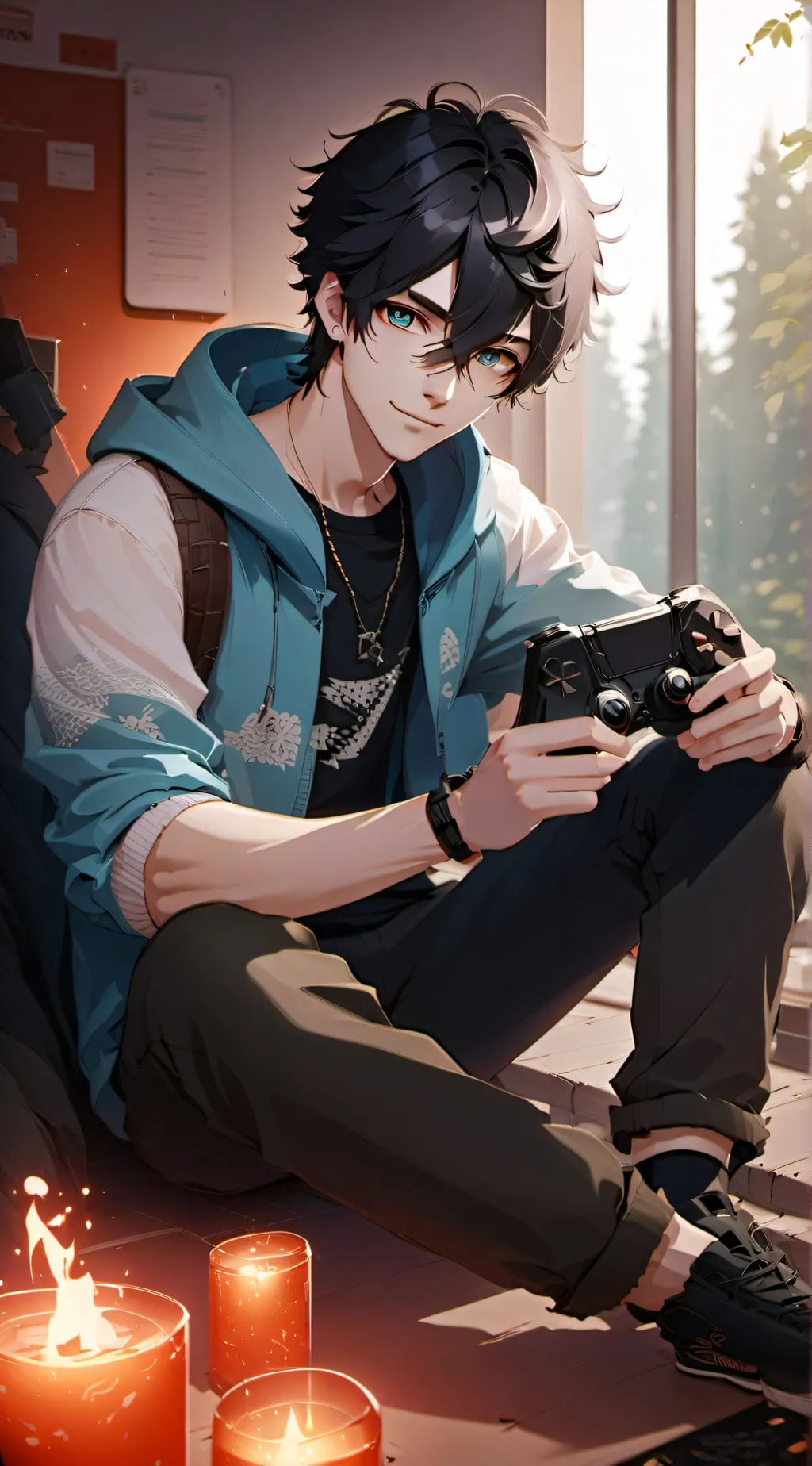 ai character: Haru Yamada background