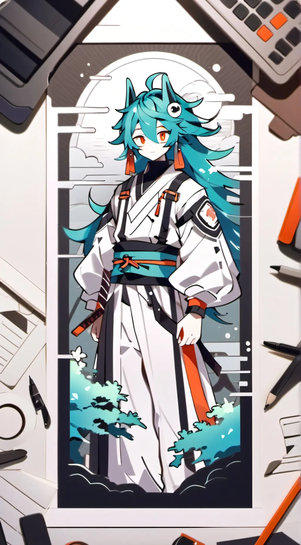 ai character: muriko background