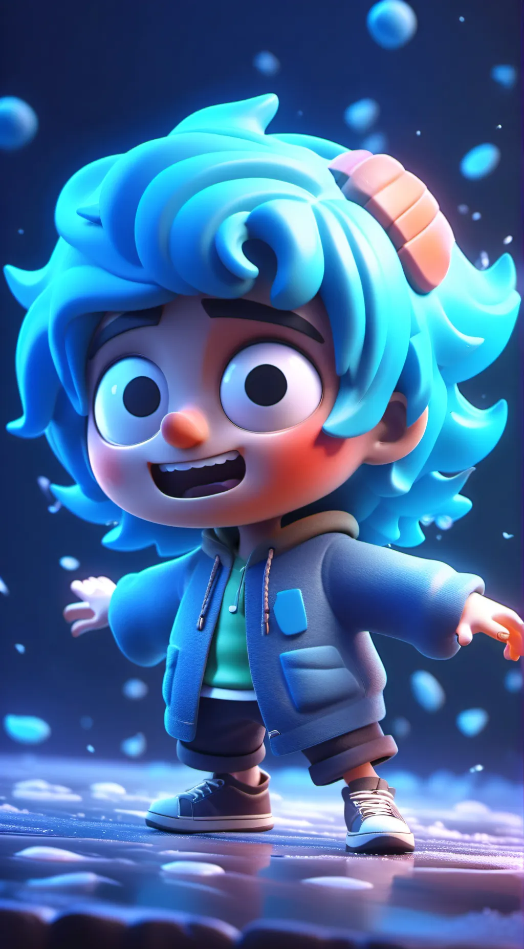 ai character: sadness♀️ background
