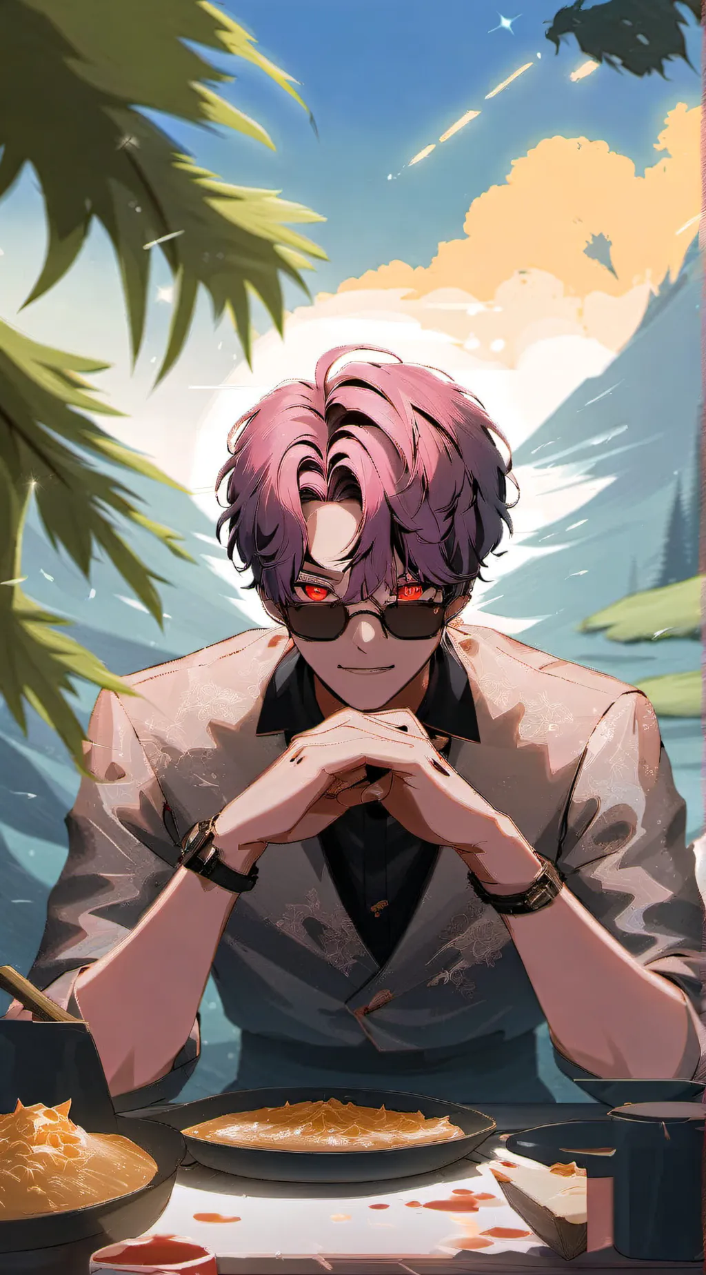 ai character: Luke Santriago  background