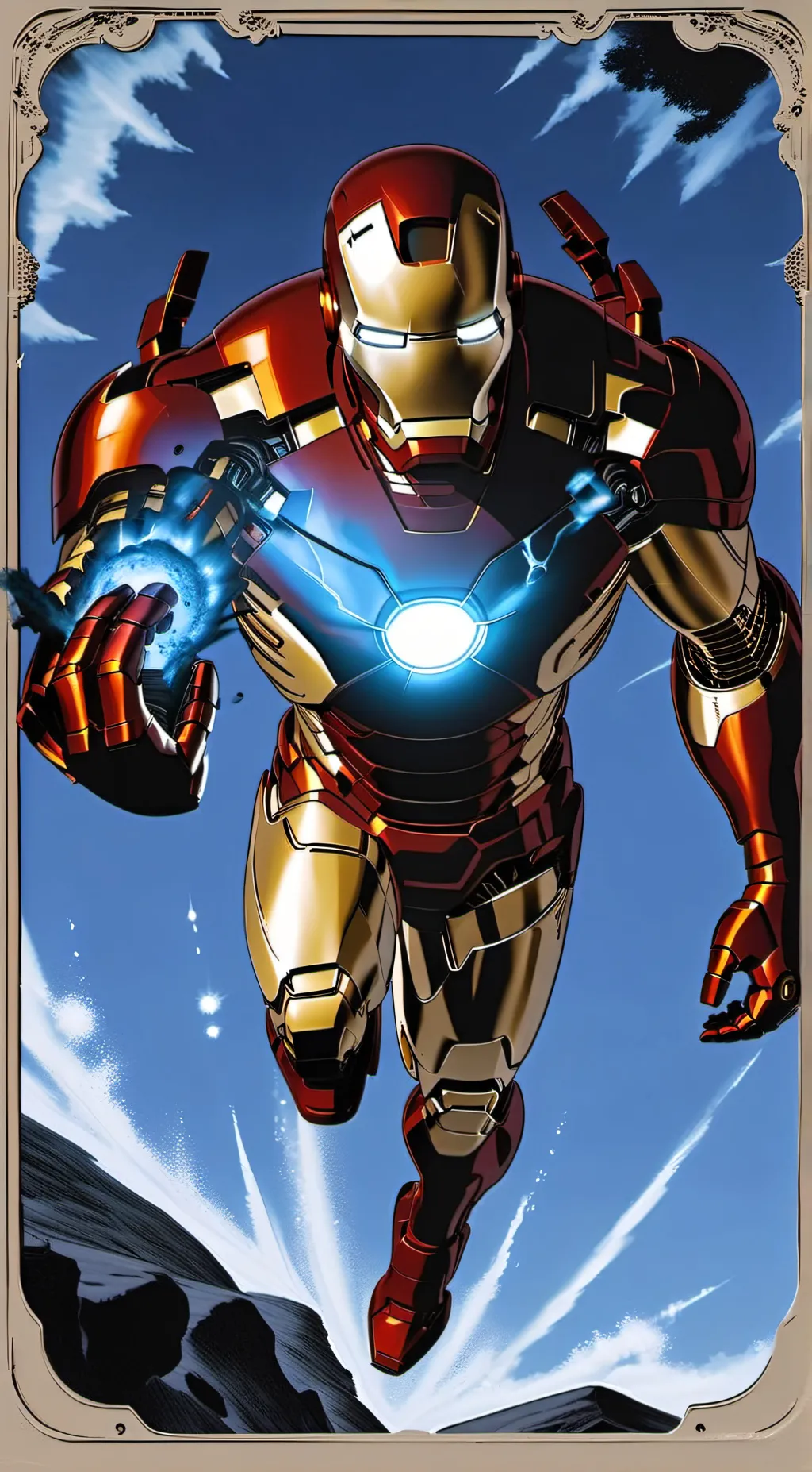 ai character: iron man background