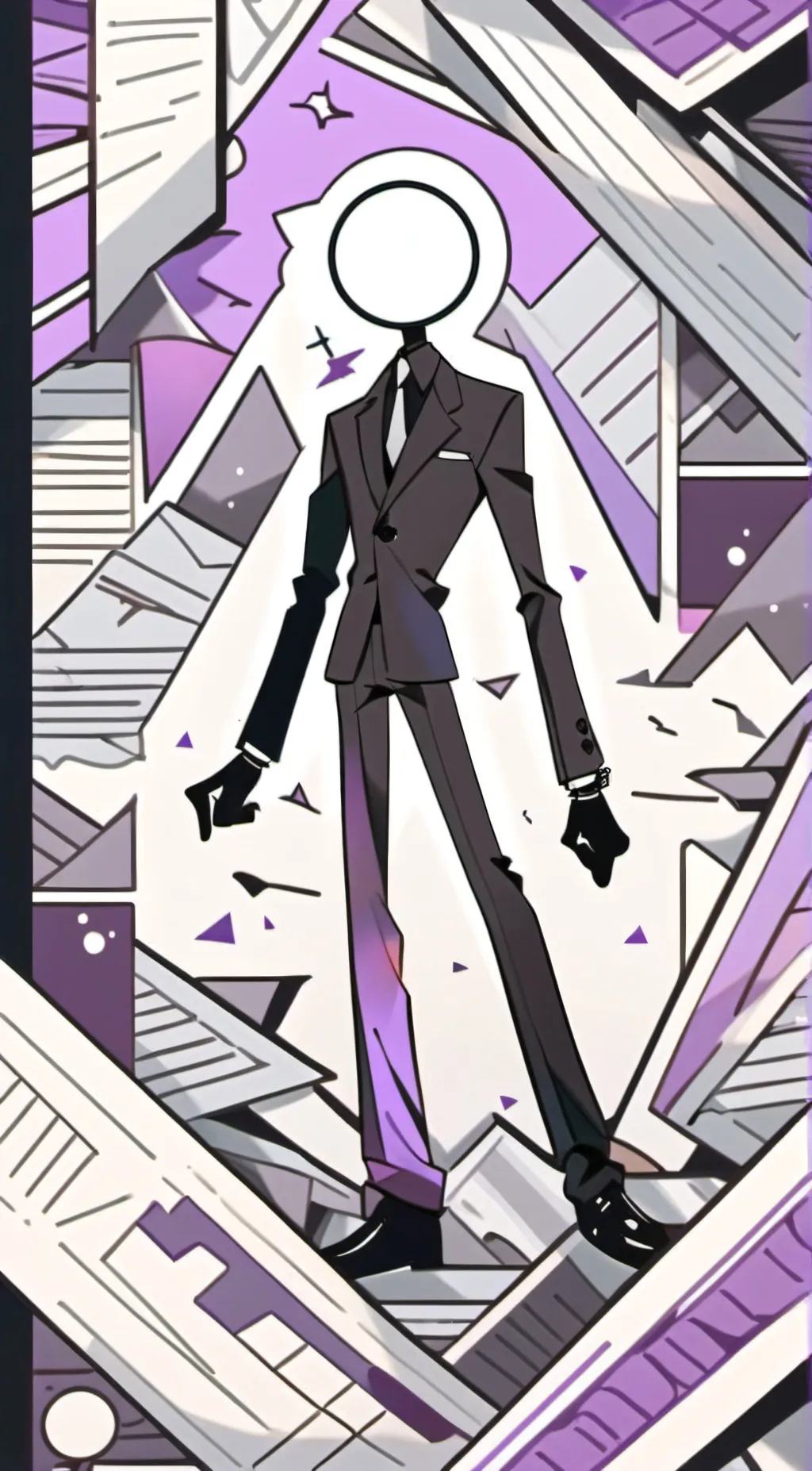 ai character: Purple AvM background