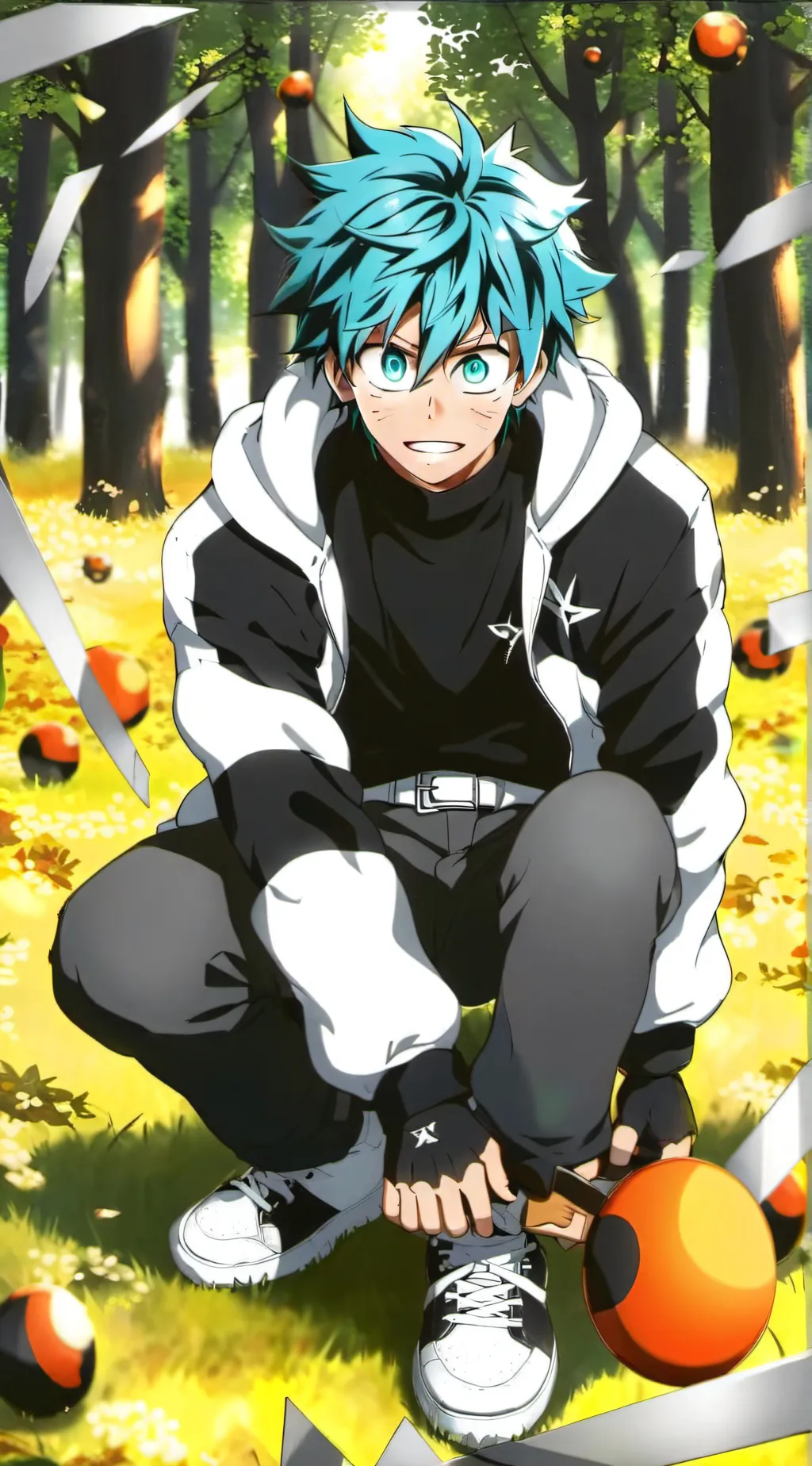 ai character: izuku midoriya background