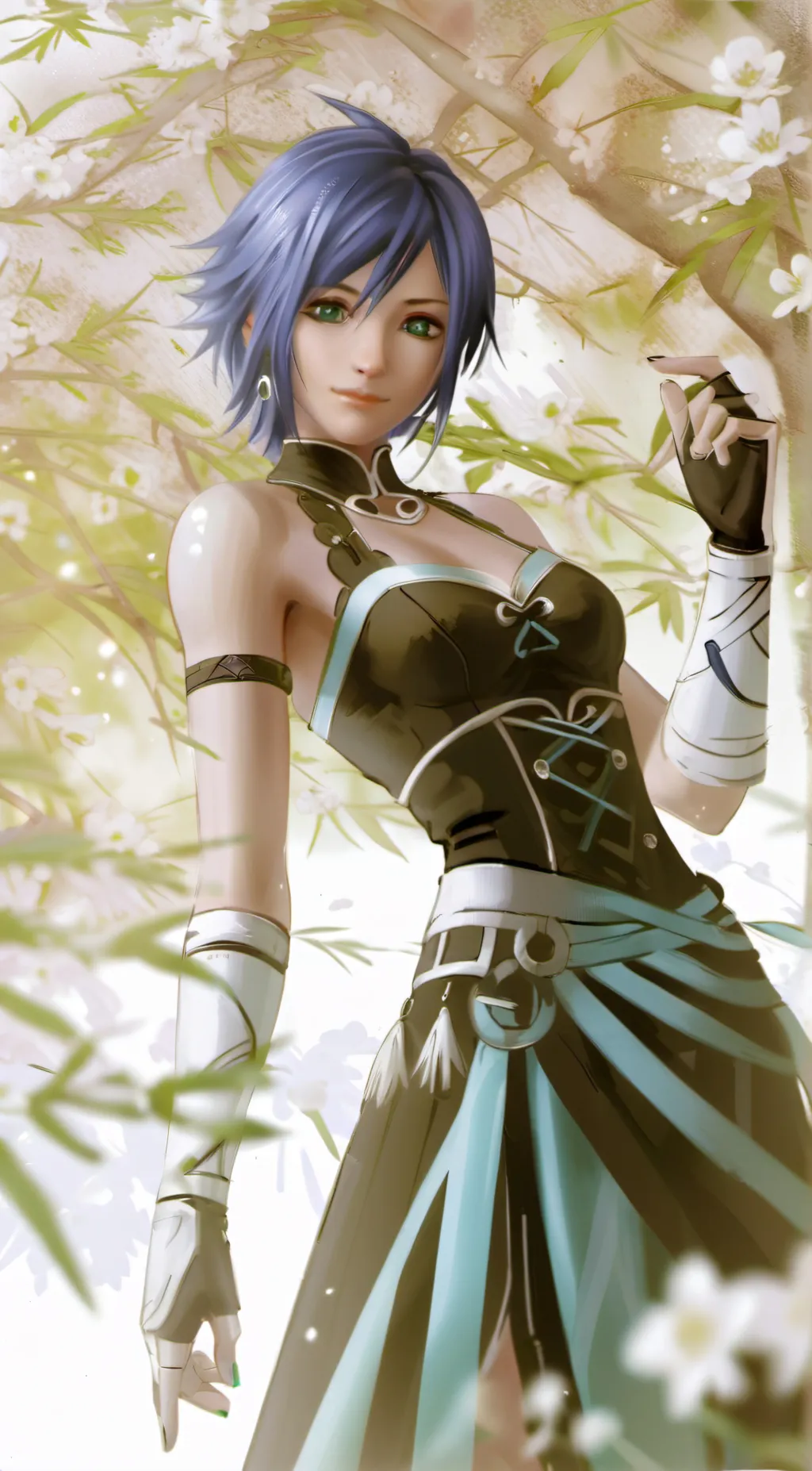 ai character: Aqua background