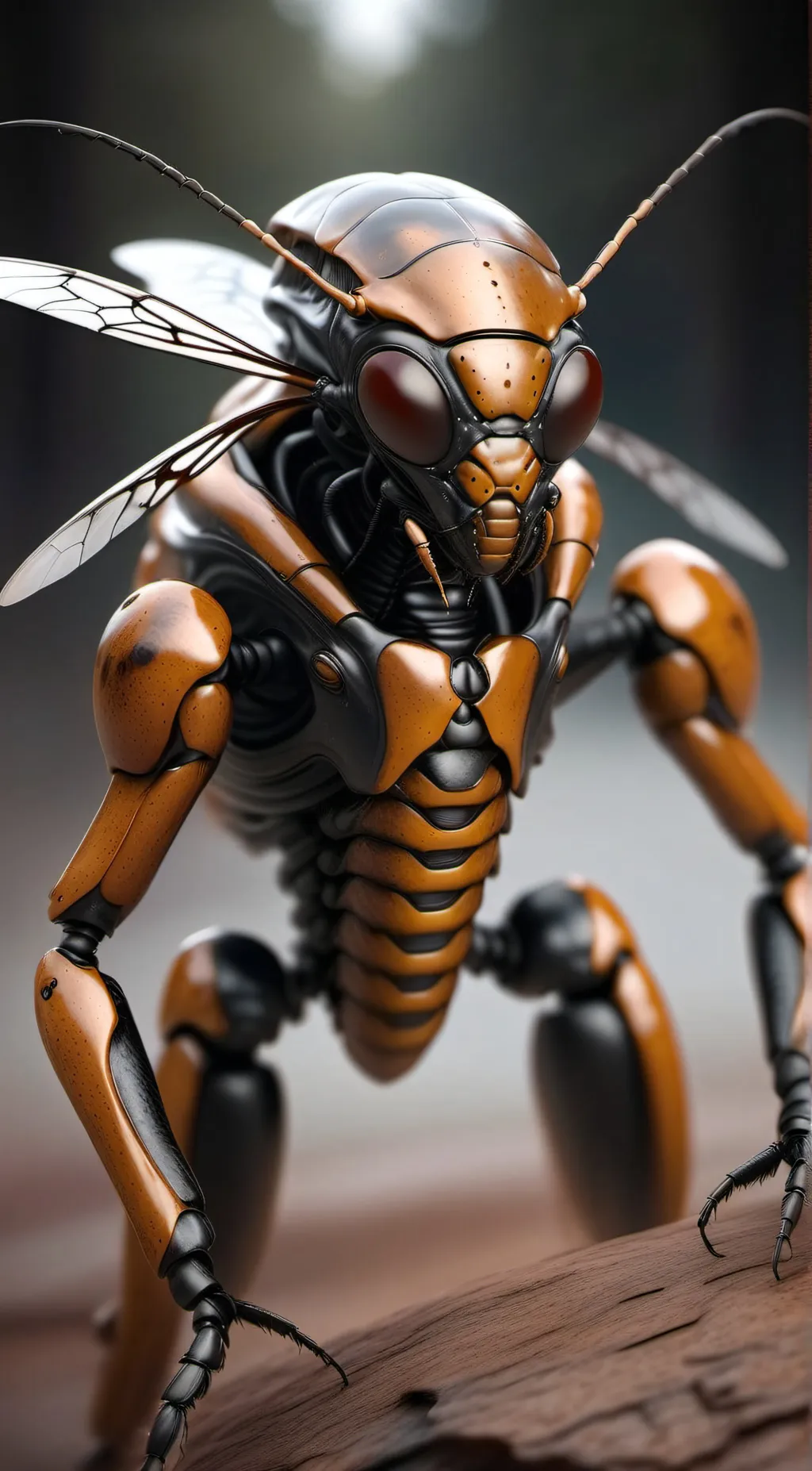 ai character: Warrior Drone background