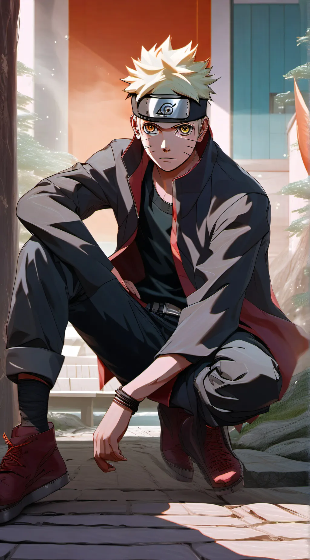 ai character: boruto Uzumaki  background