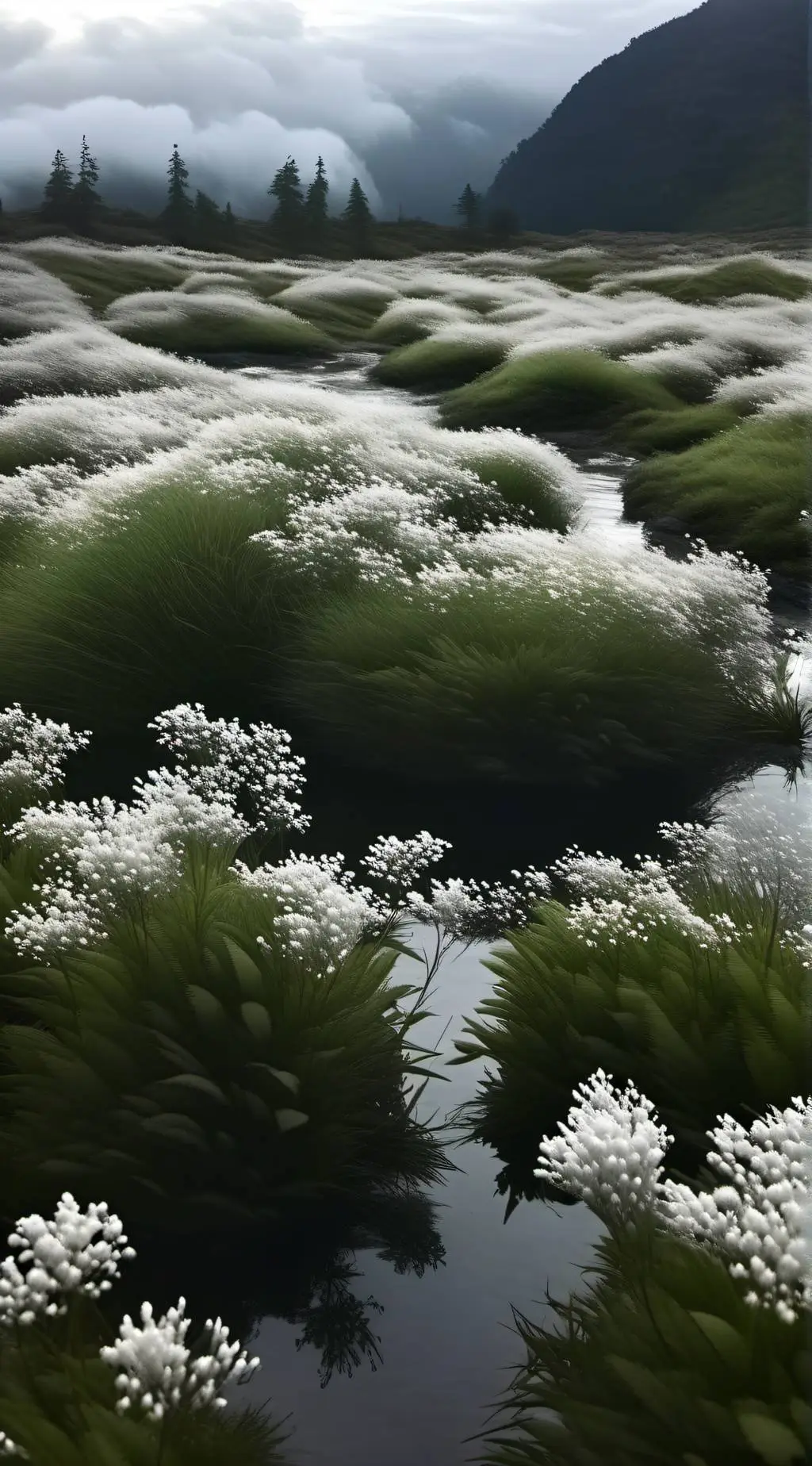 ai character: Grass background