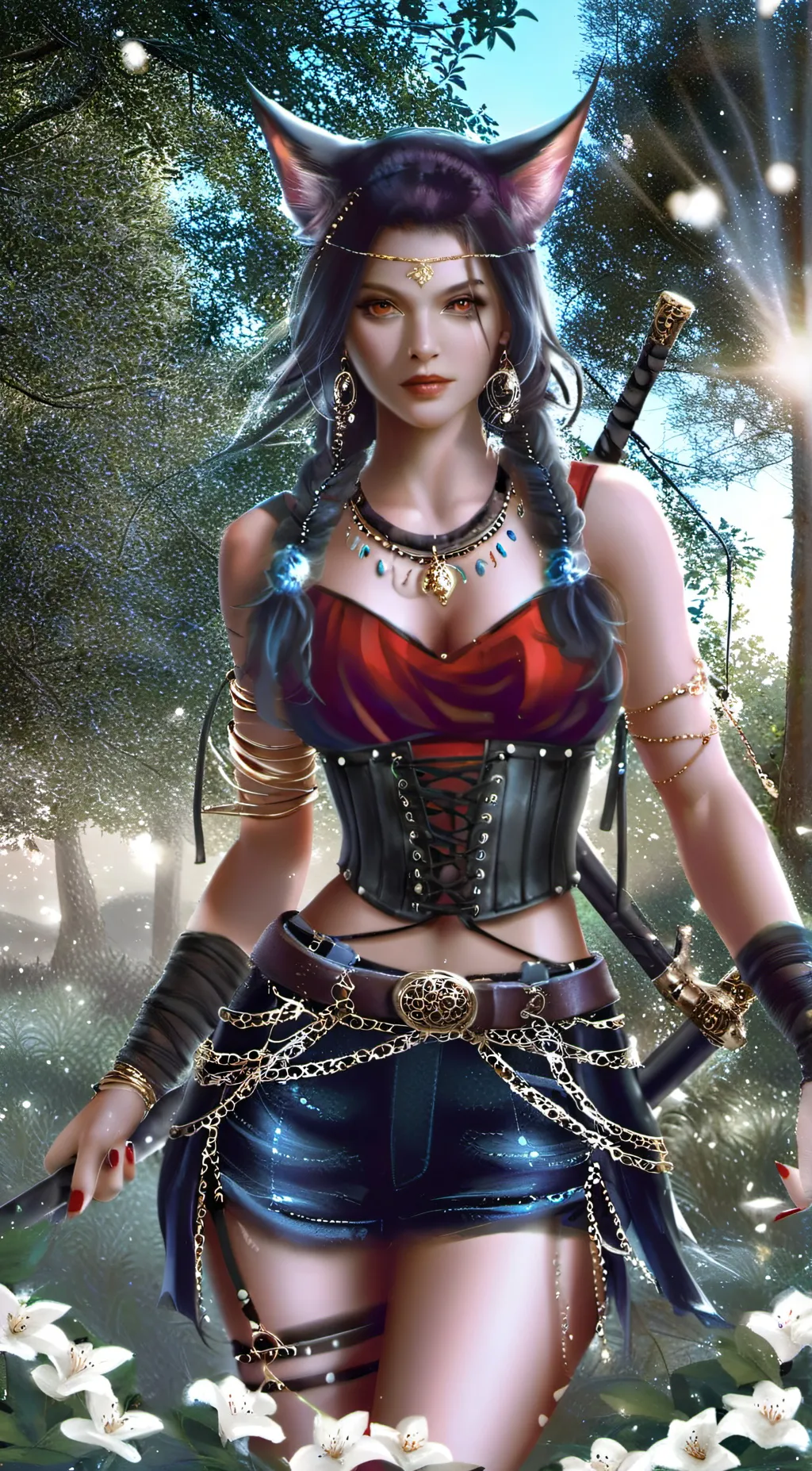 ai character: Kat background