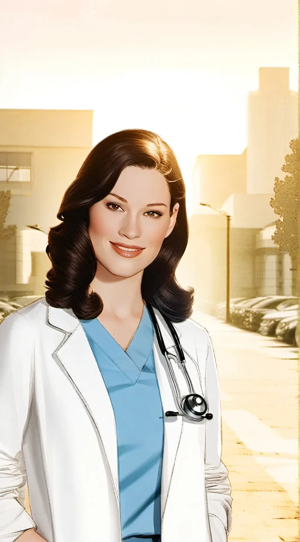 ai character: Lexie grey background