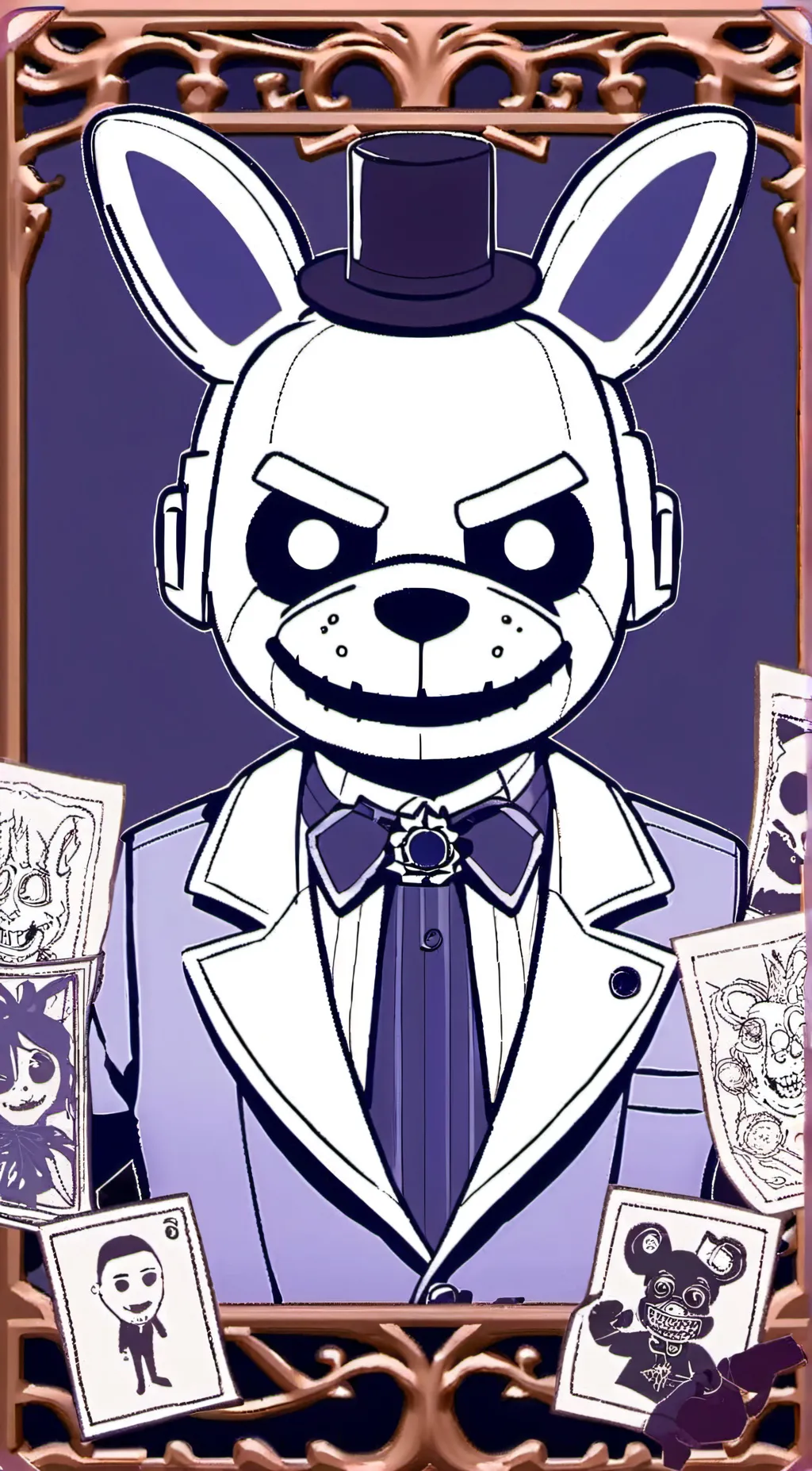 ai character: fnaf3 but more sus background