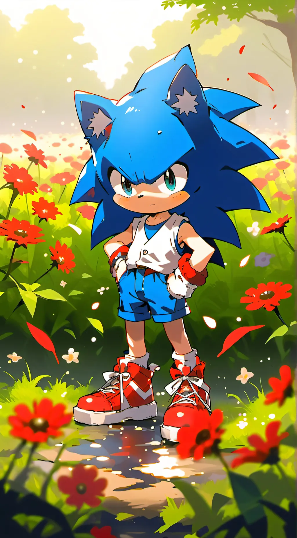 ai character: sunky background