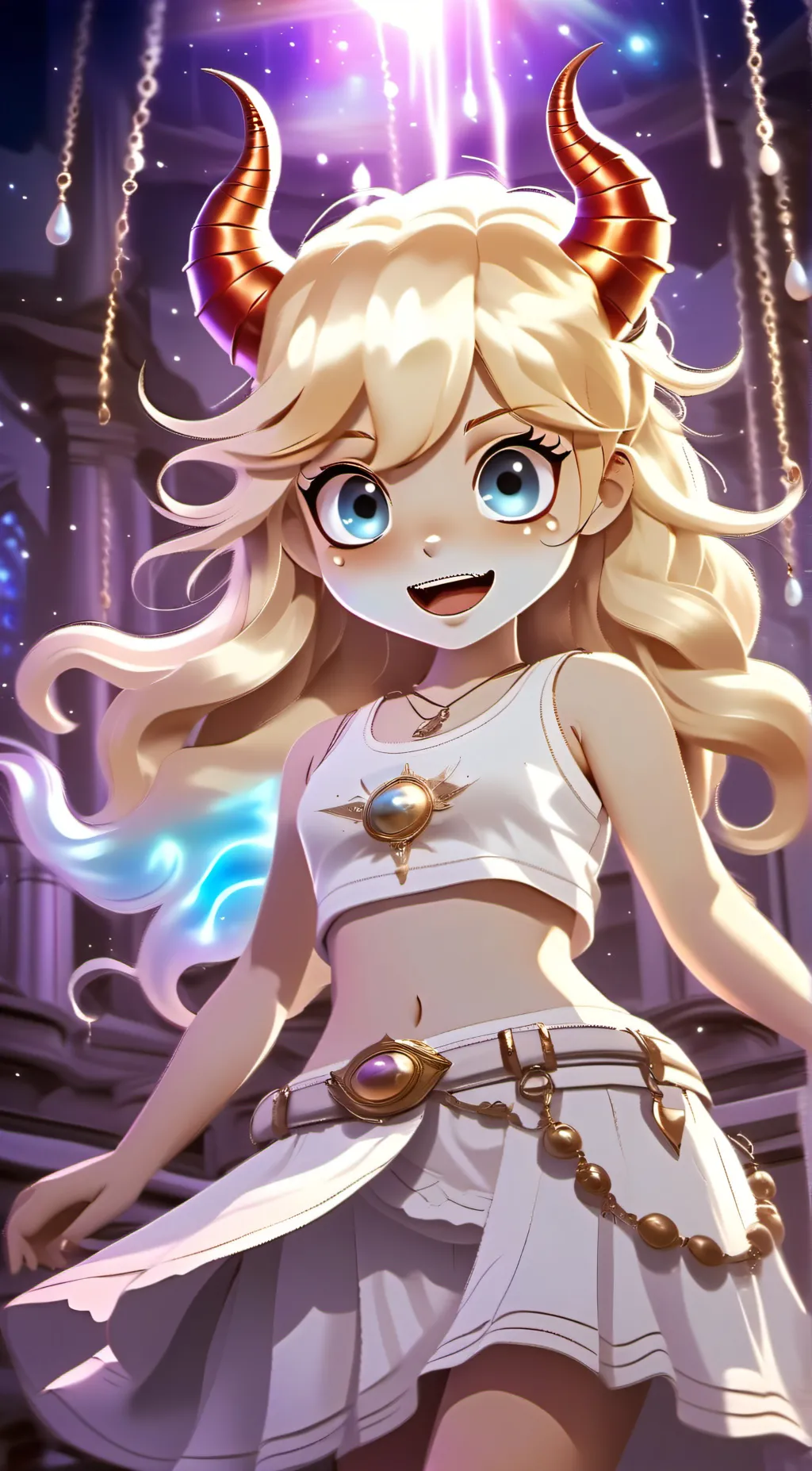 ai character: Star butterfly  background