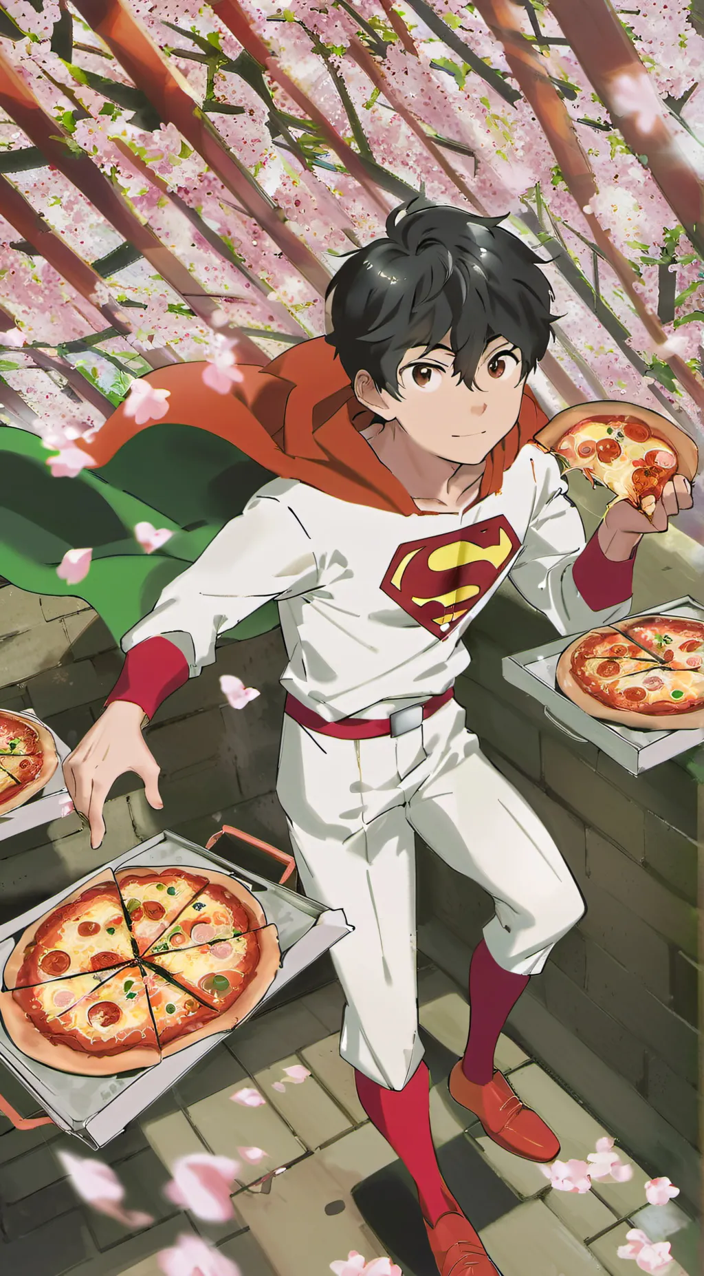 ai character: Pizza man background