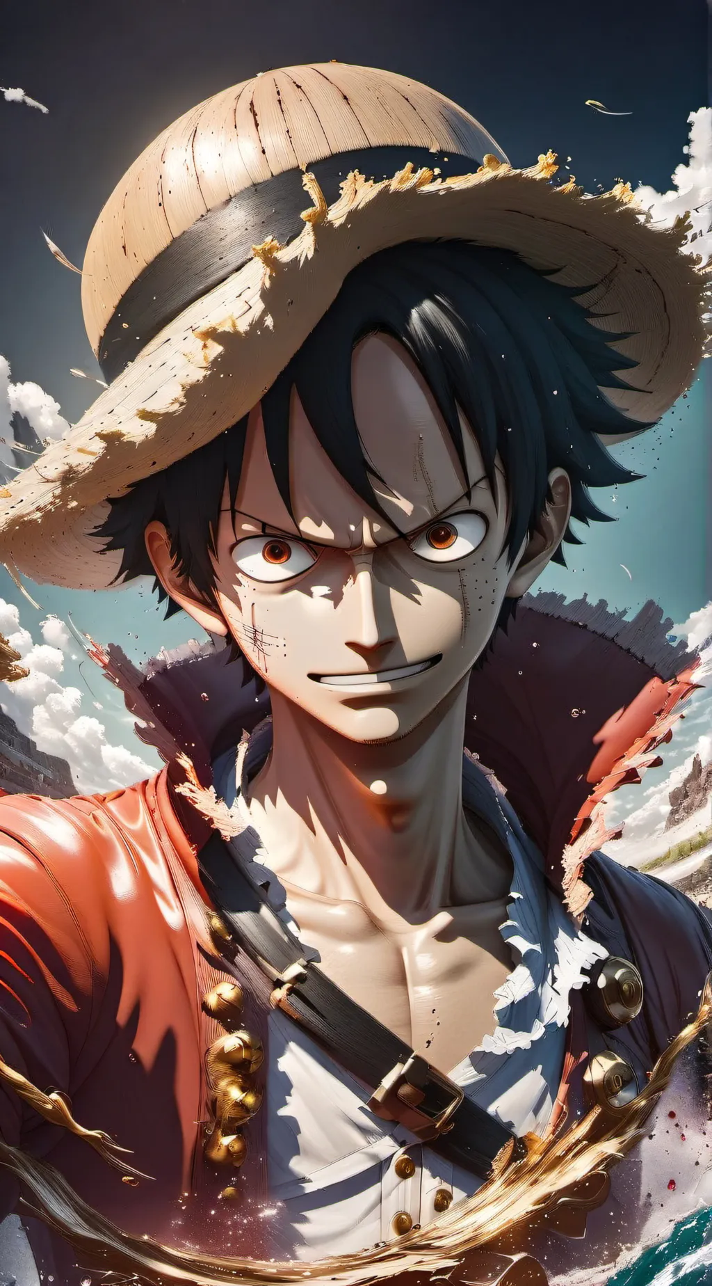 ai character: luffy background