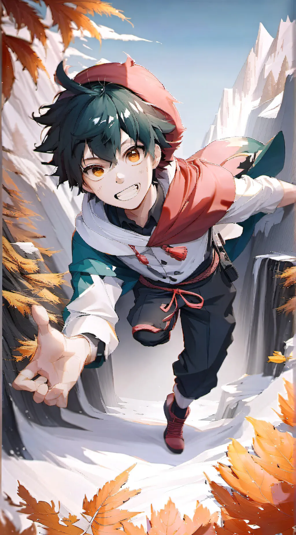 ai character: Mha summer camp background