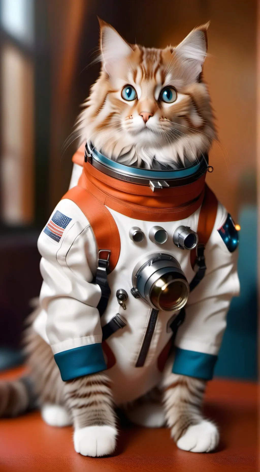 ai character: Space cat background