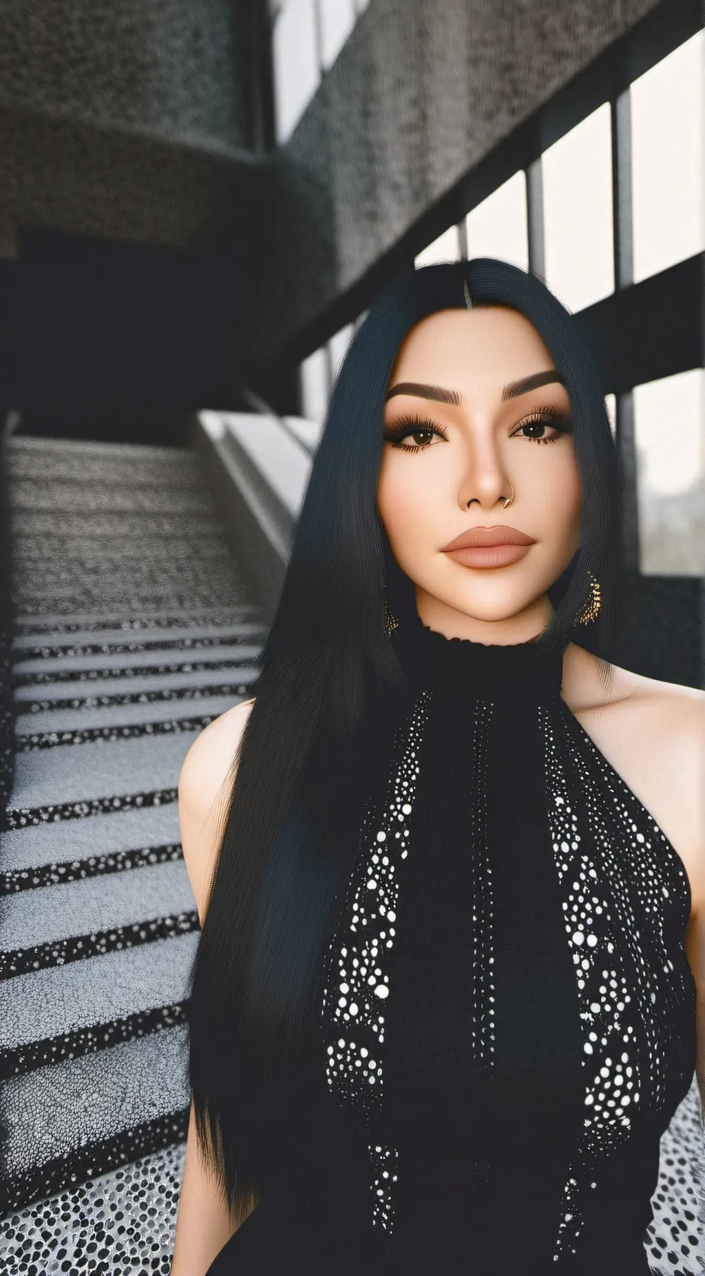 ai character: Alexandra  background