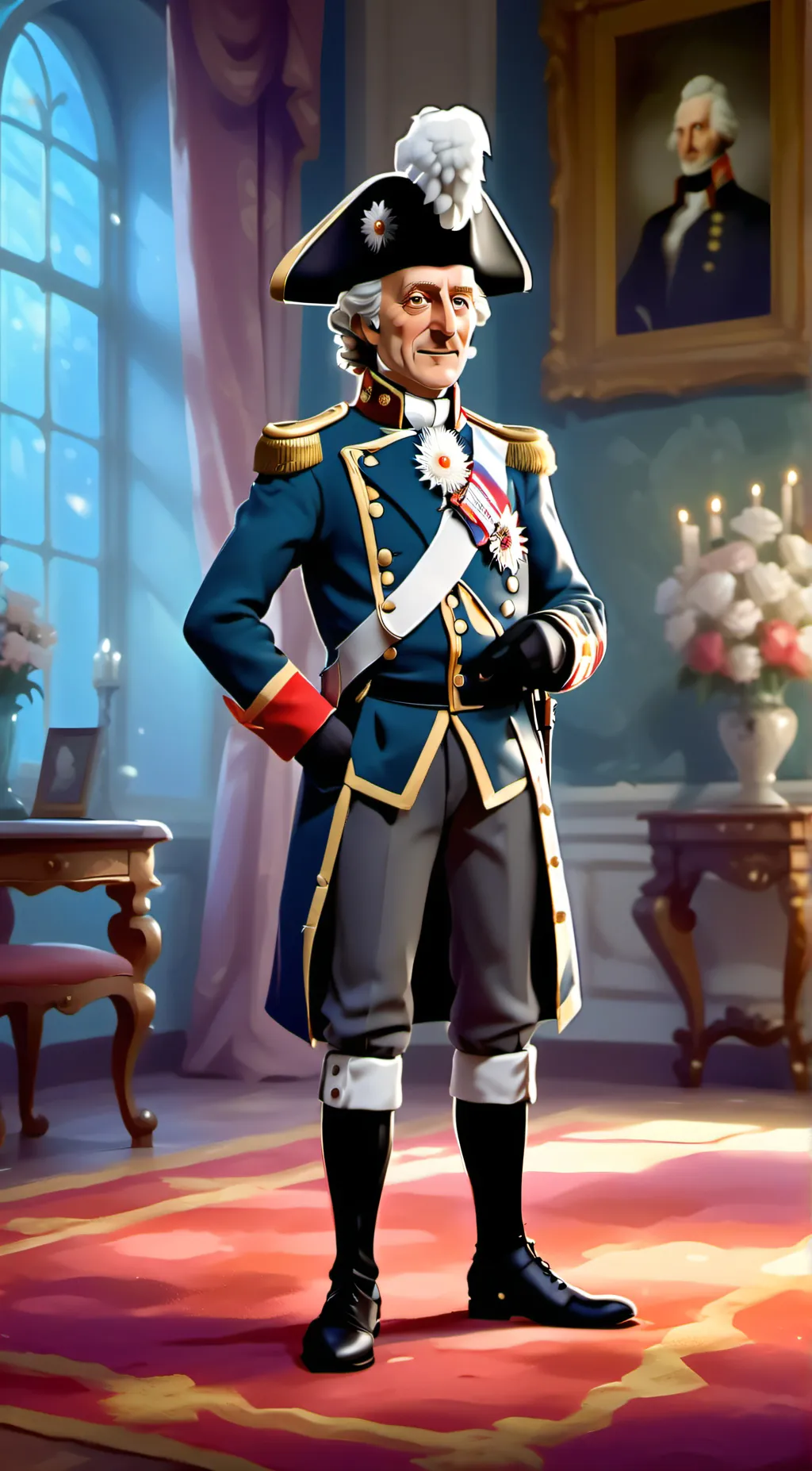ai character: Old Fritz  background