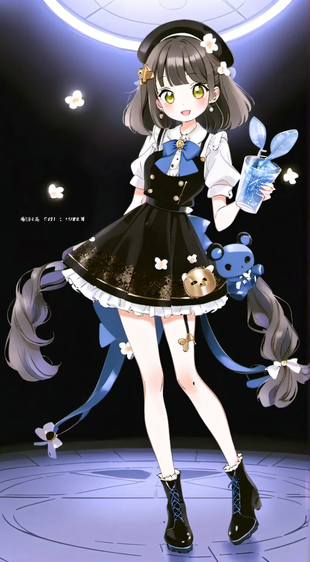 ai character: pop star background