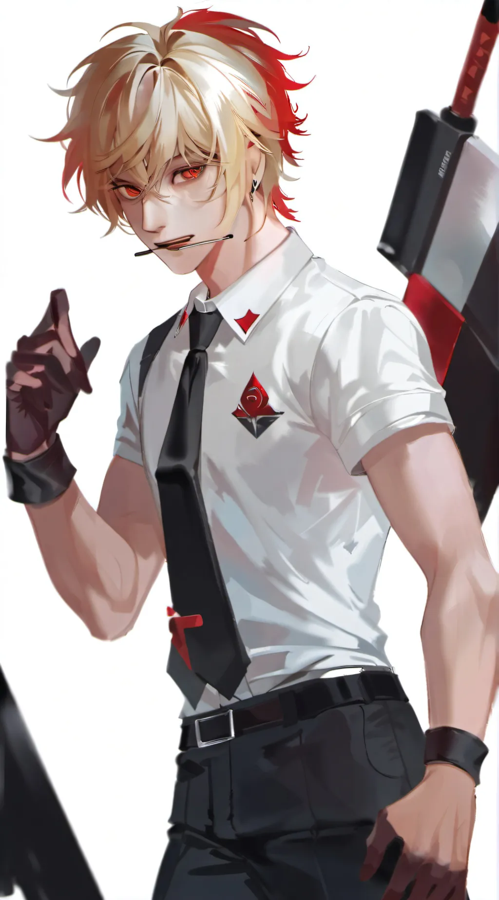 ai character: katsuki bakugou  background