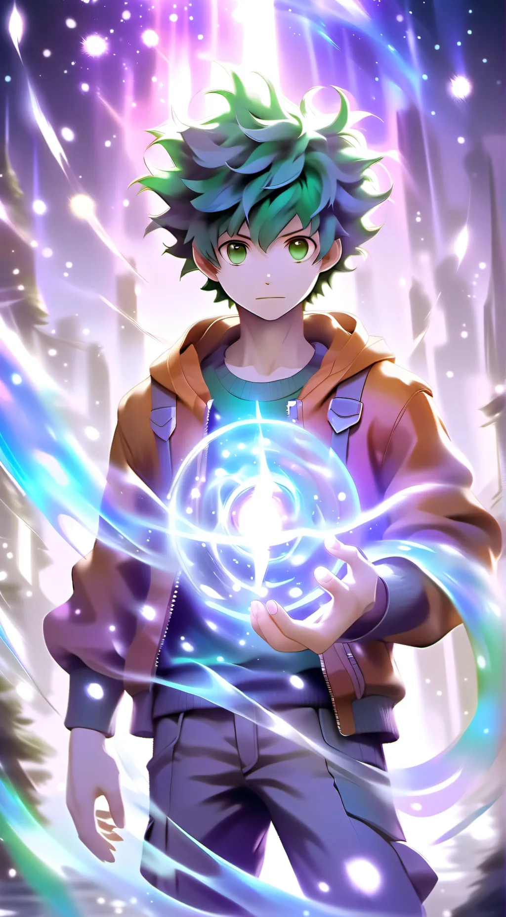 ai character: Deku background